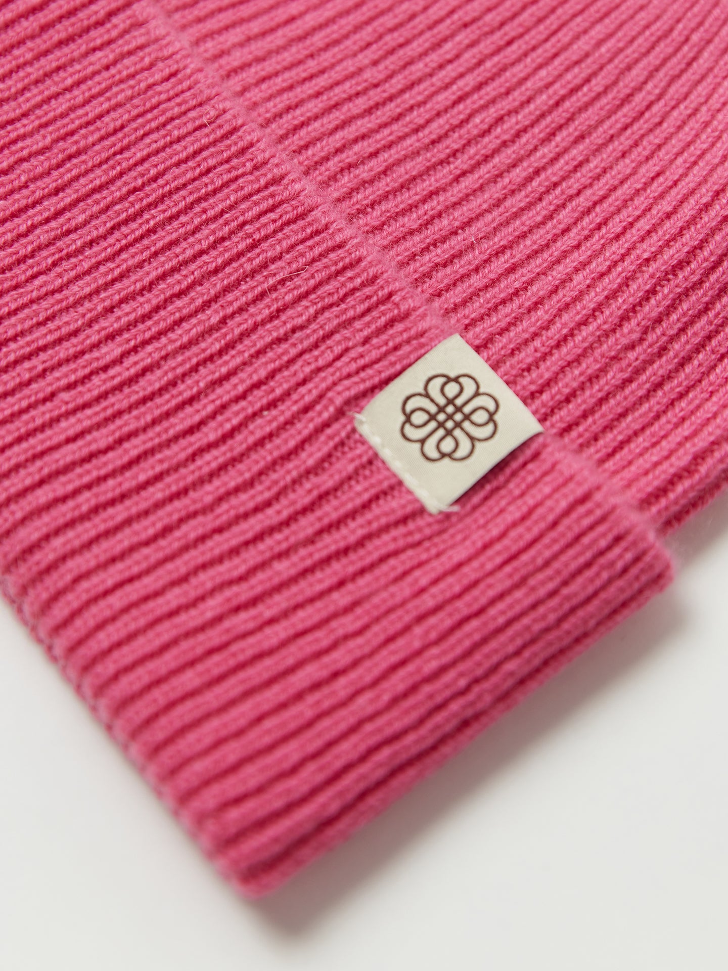 Unisex Cashmere Rib Knit Beanie Aurora Pink - GOBI Cashmere