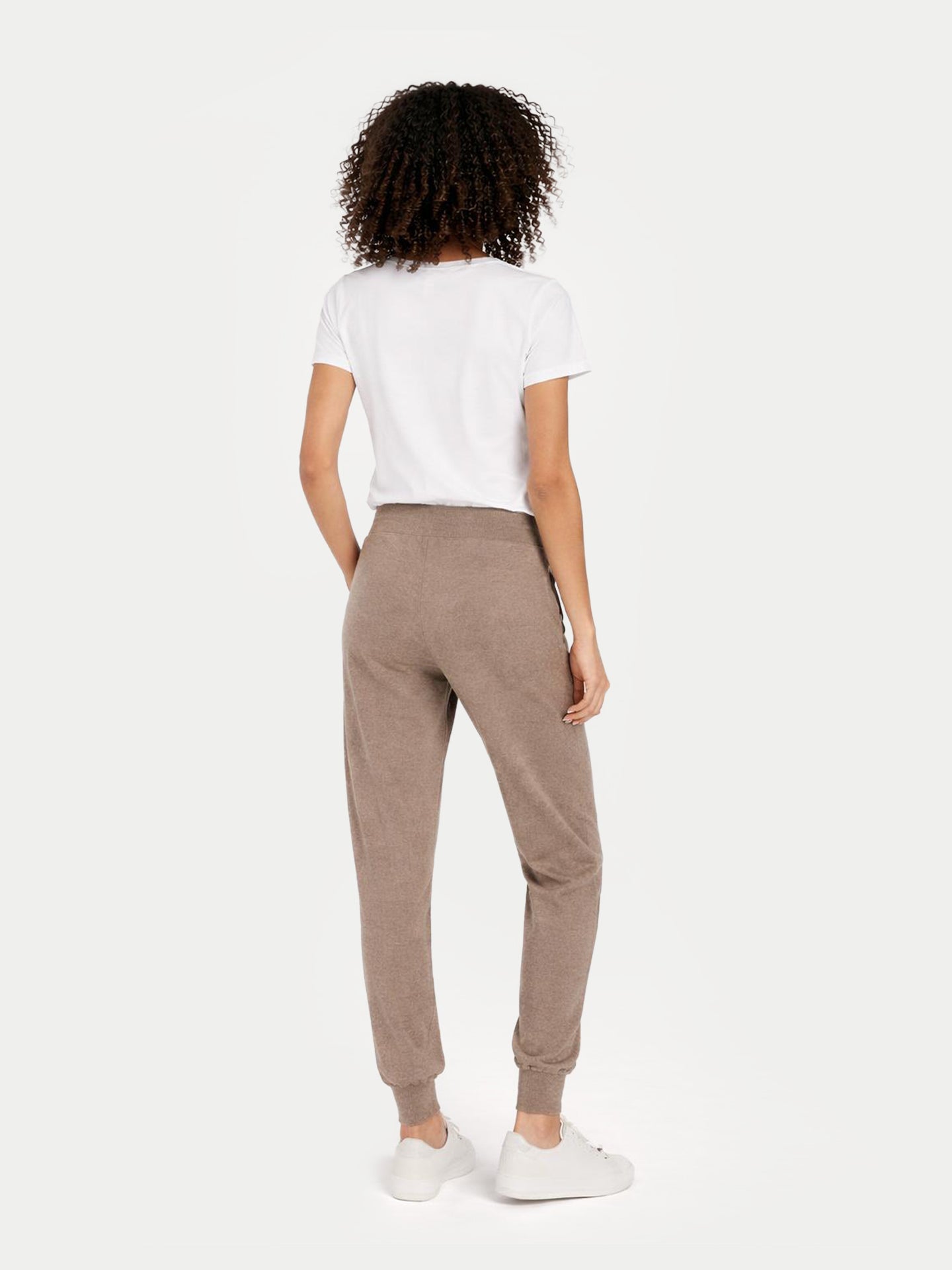 Organic Cashmere Colour Cuffed Jogger