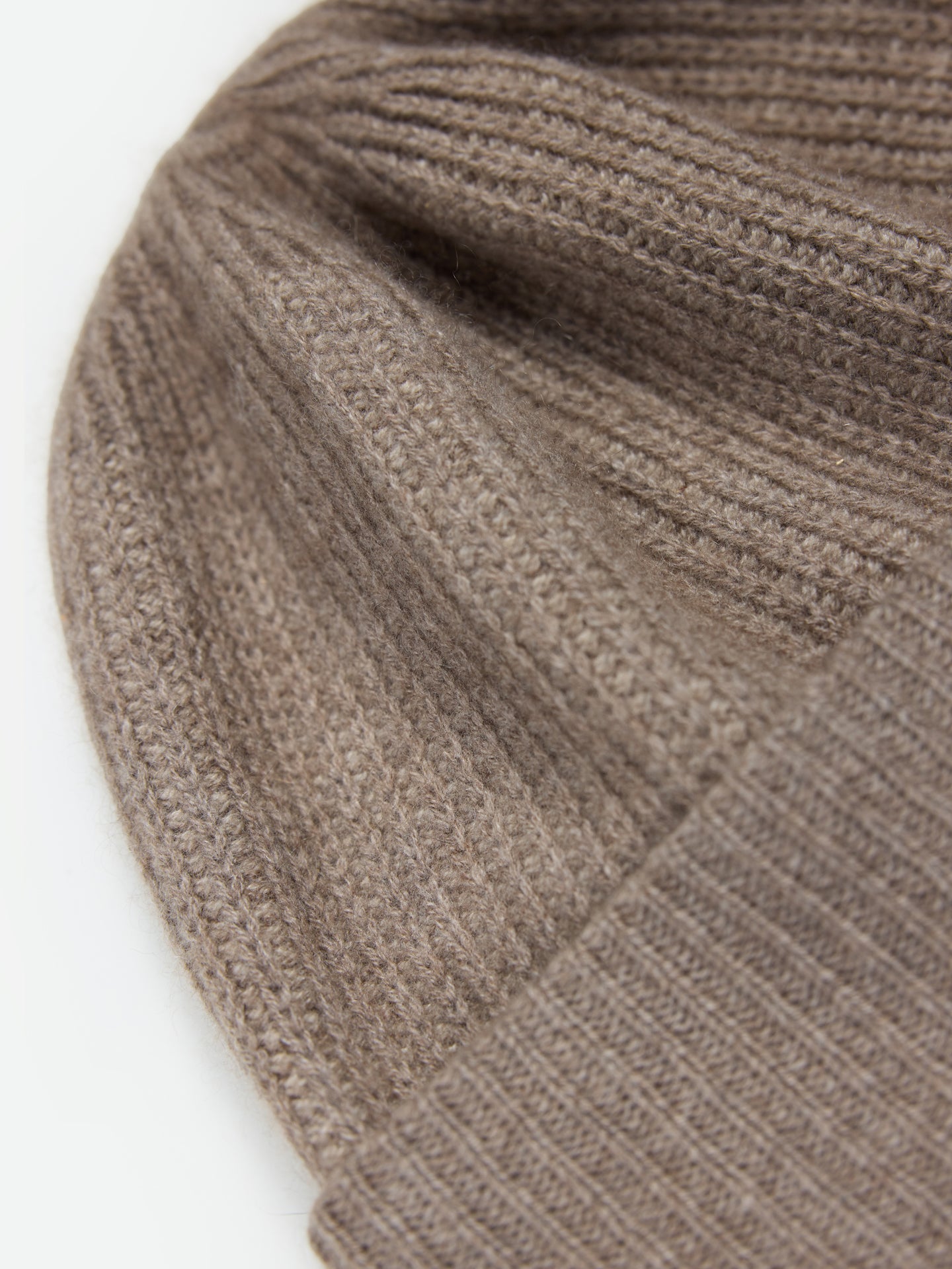 Cashmere Ribbed Knit Hat