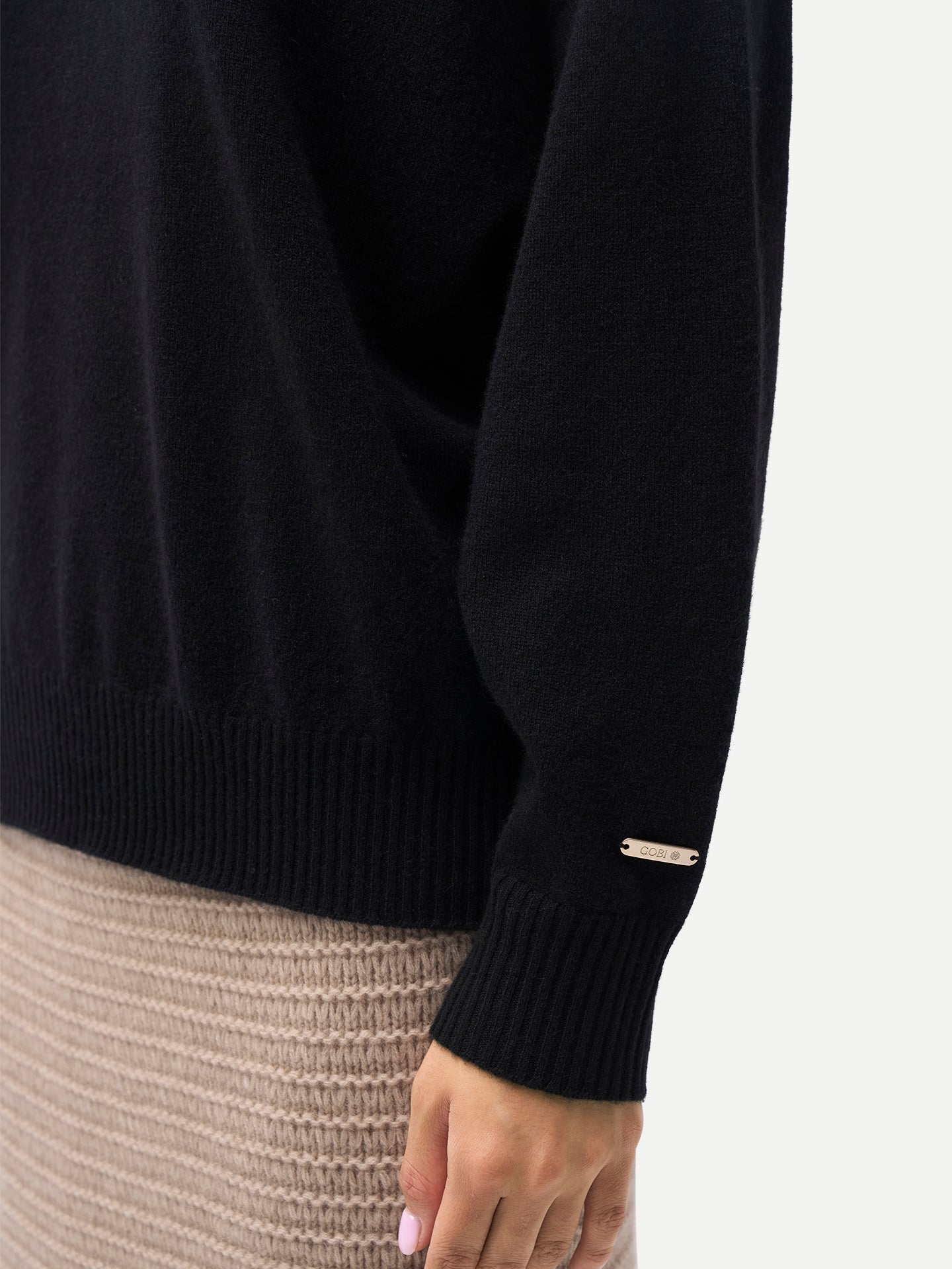 Women T-Neck Cashmere Sweater