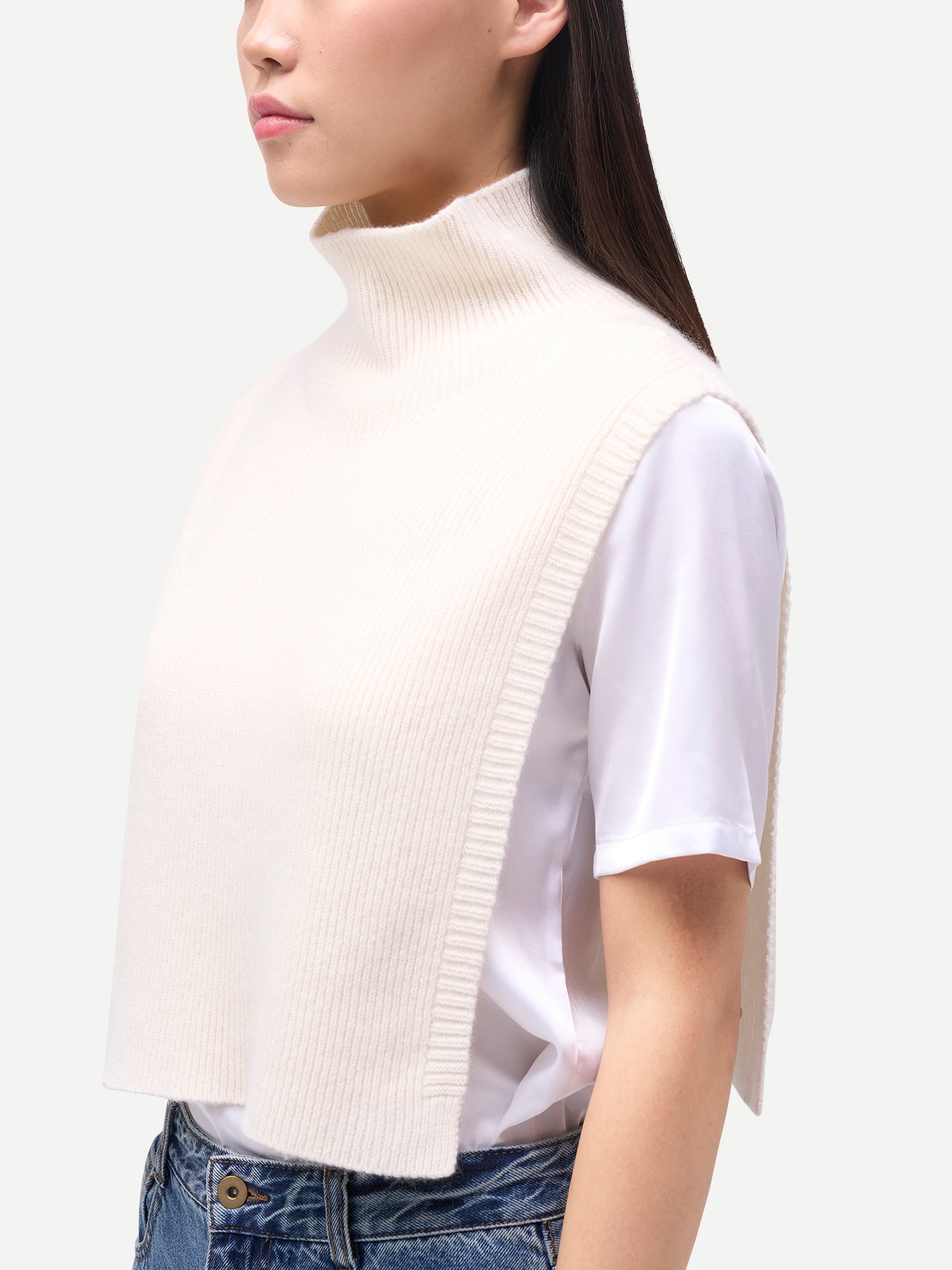 High Neck Cashmere Scarf Shawl