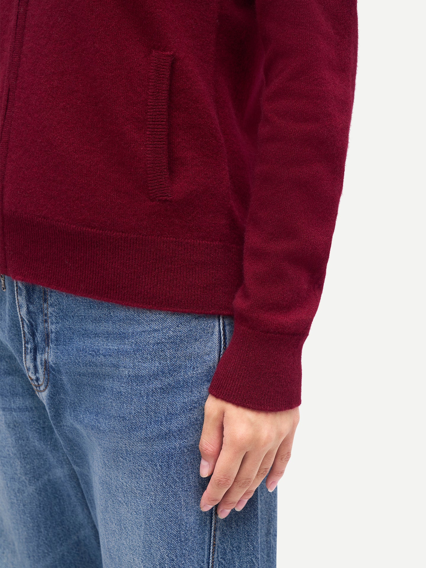 Timeless Cashmere Full-Zip Cardigan