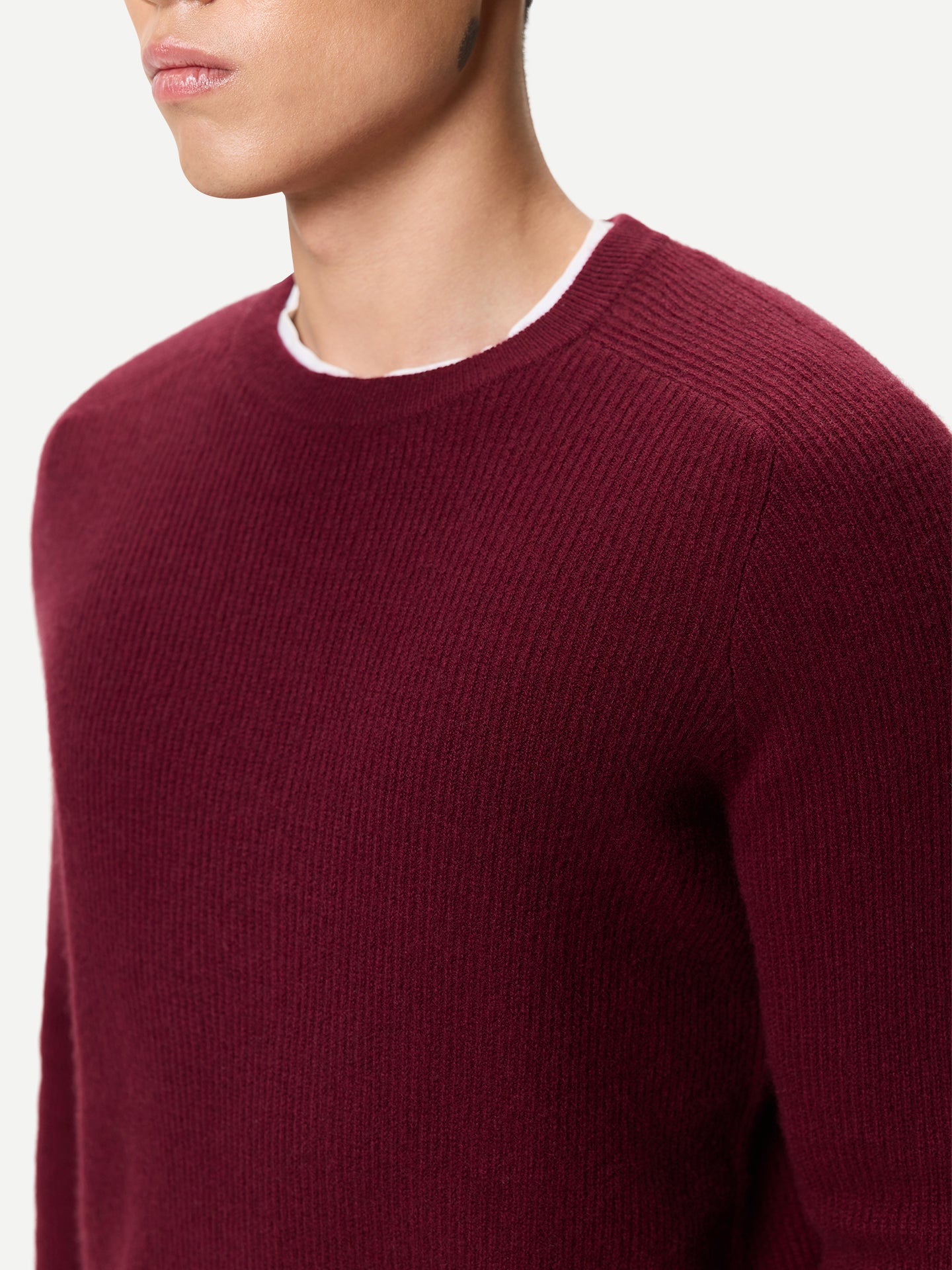Men's Ribbed Cashmere Sweater