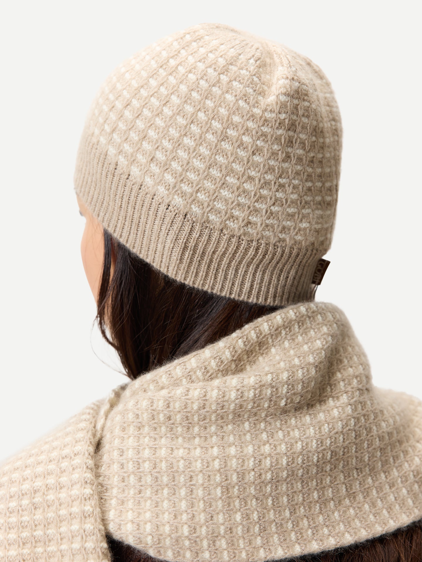 Waffle Knit Cashmere Hat