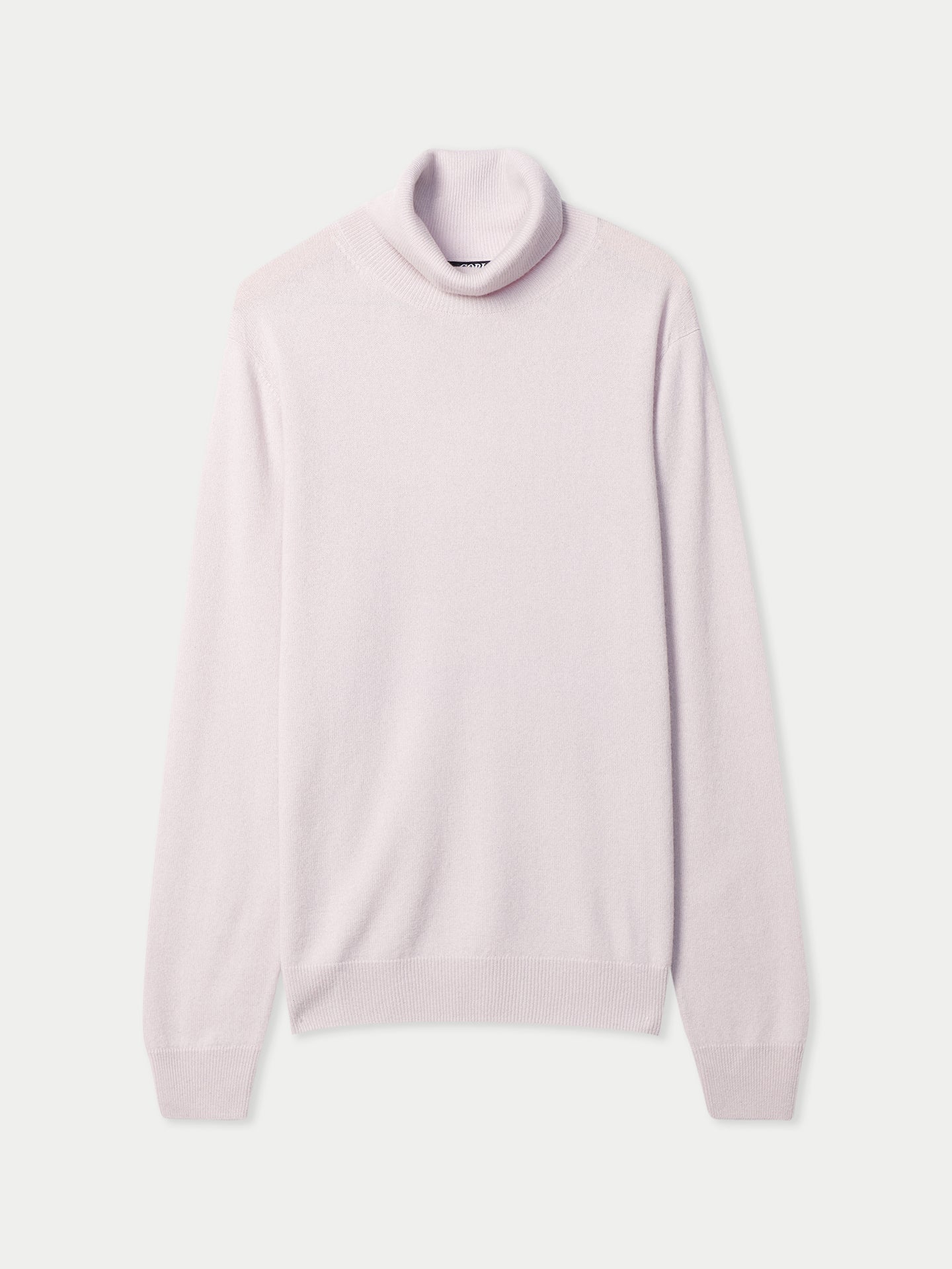 Men's Pure Cashmere Essential Turtle Neck Sweater Lavender Fog | Gobi Cashmere