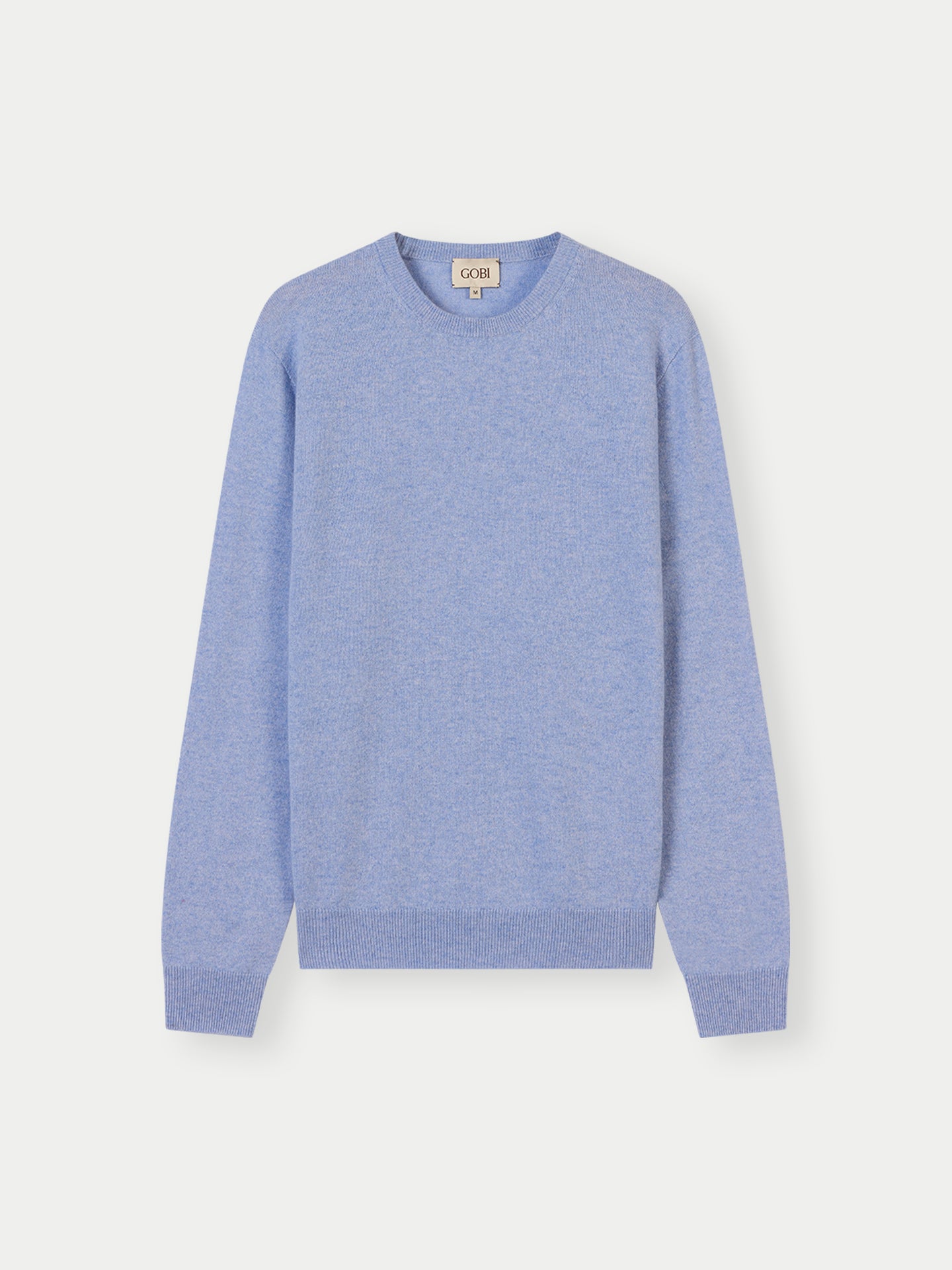 Men's Cashmere Essential Crew Neck Sweater Forever Blue - Gobi Cashmere