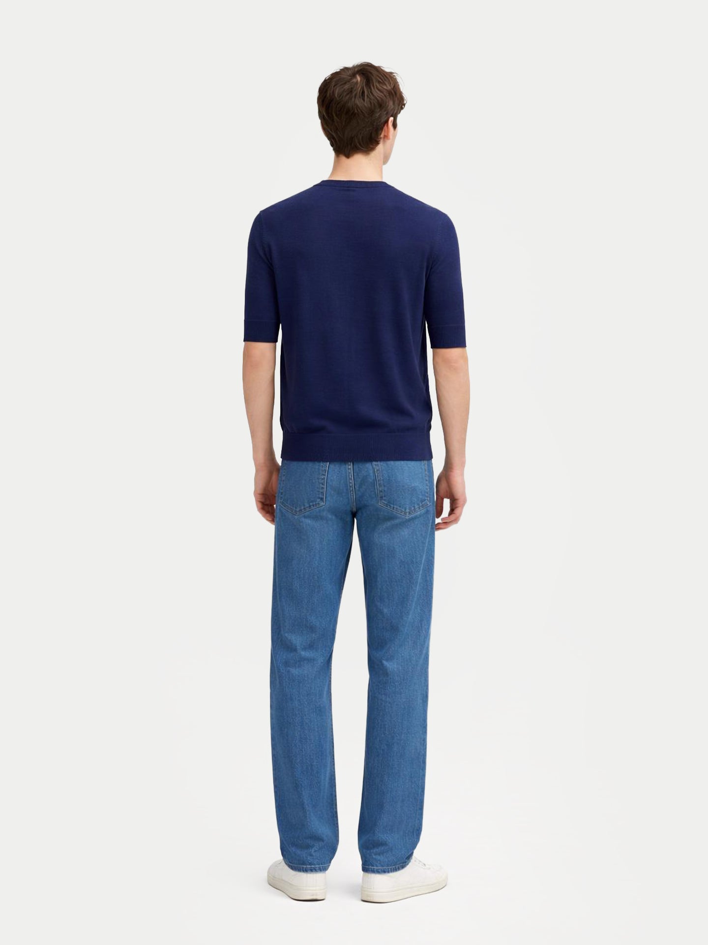 Silk Cashmere Crew Neck T-Shirt