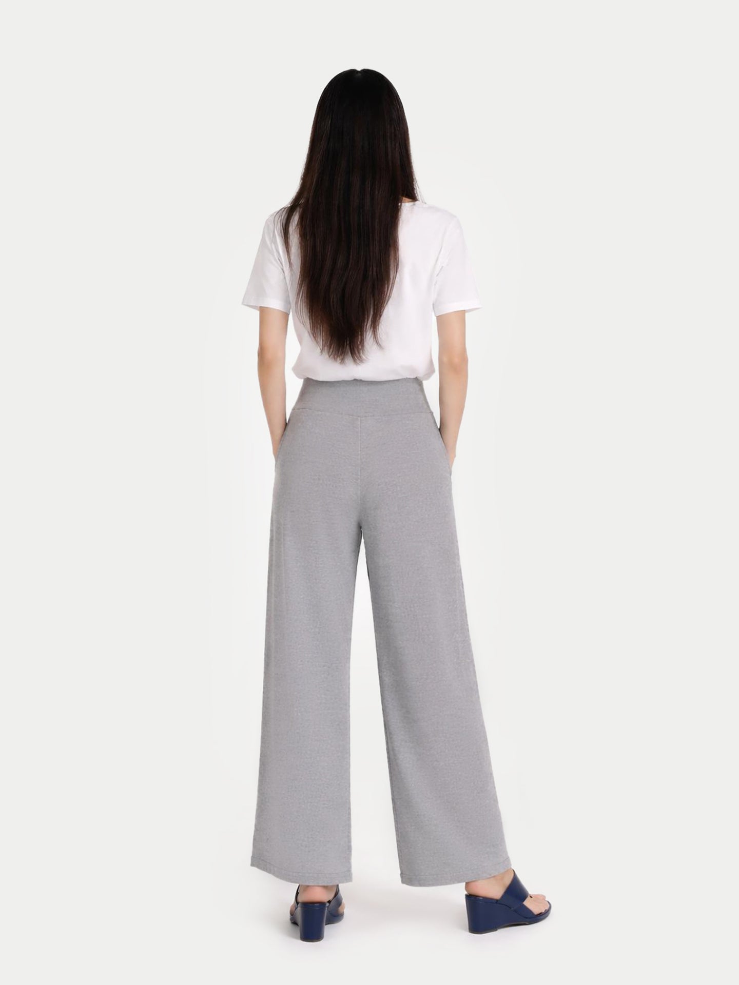 Wide-Leg Cashmere Pants