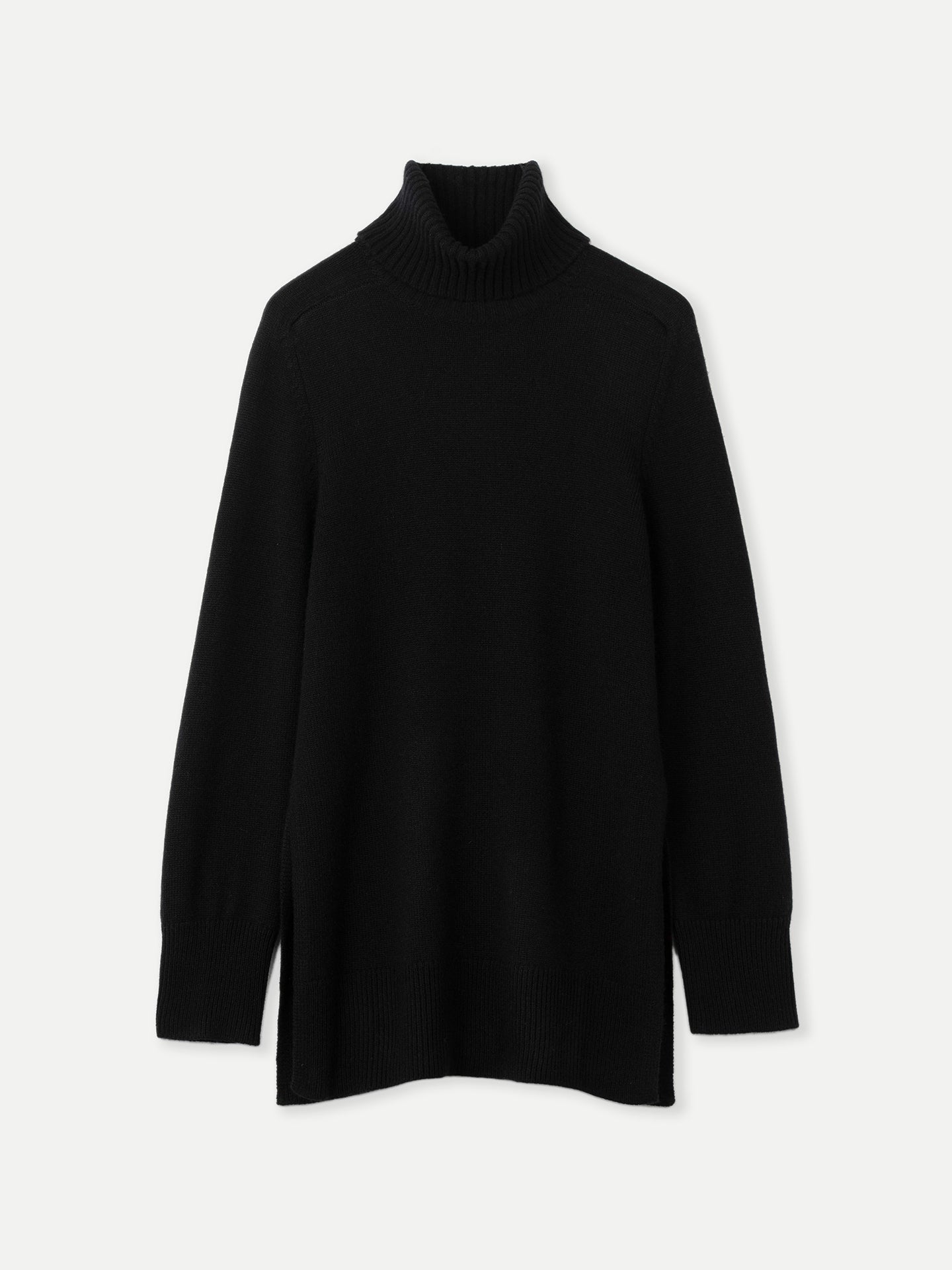 Women's Cashmere Turtleneck Black - Gobi Cashmere