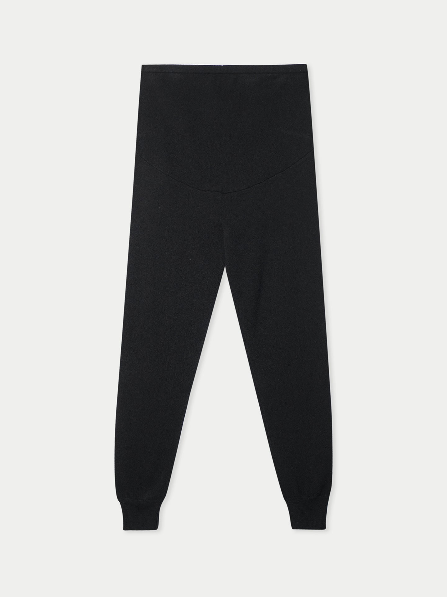 Women's Over Bump Maternity Cashmere Knit Pants Black - Gobi Cashmere