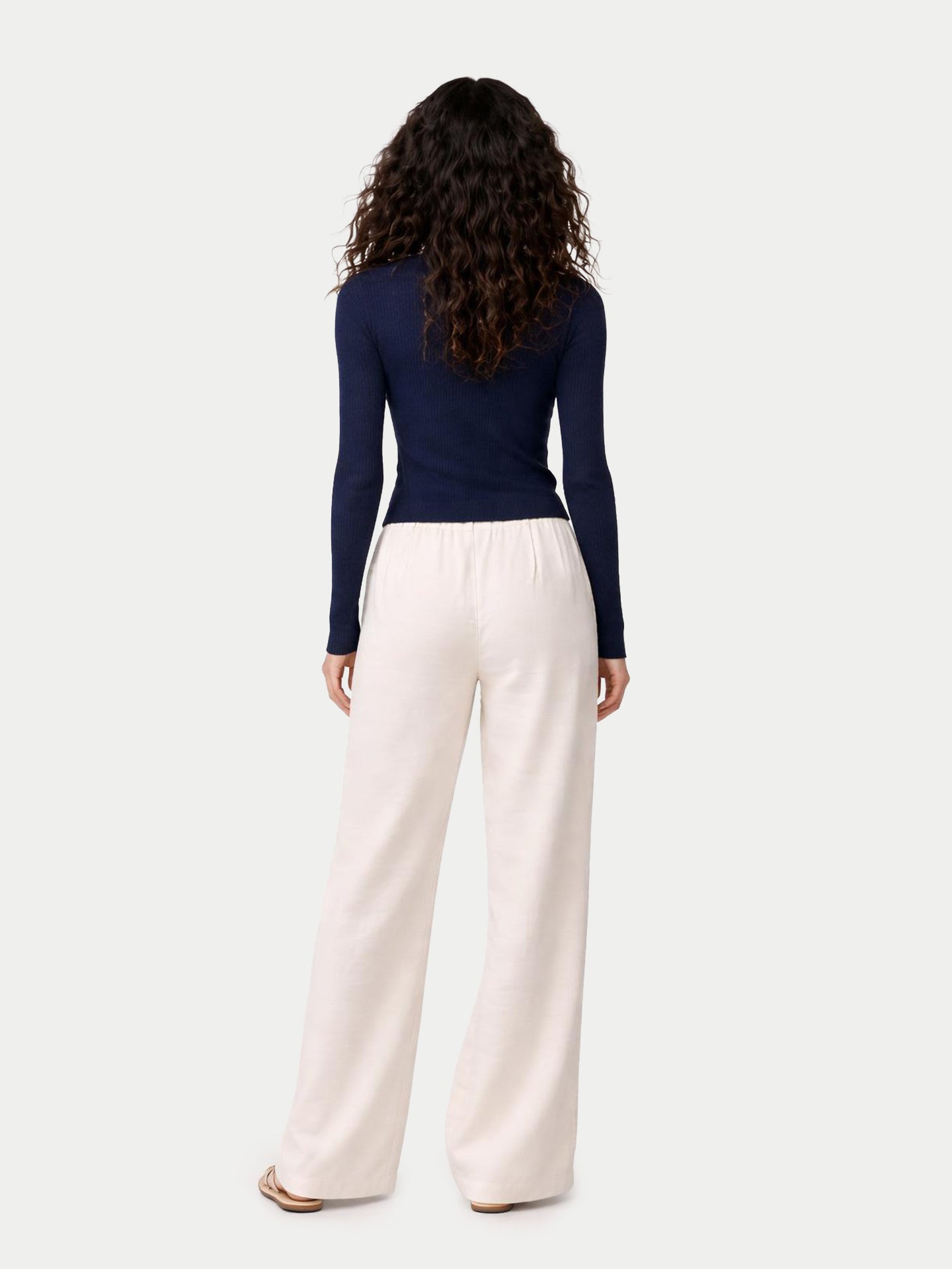 Hidden Button-Front Cashmere Silk Cardigan