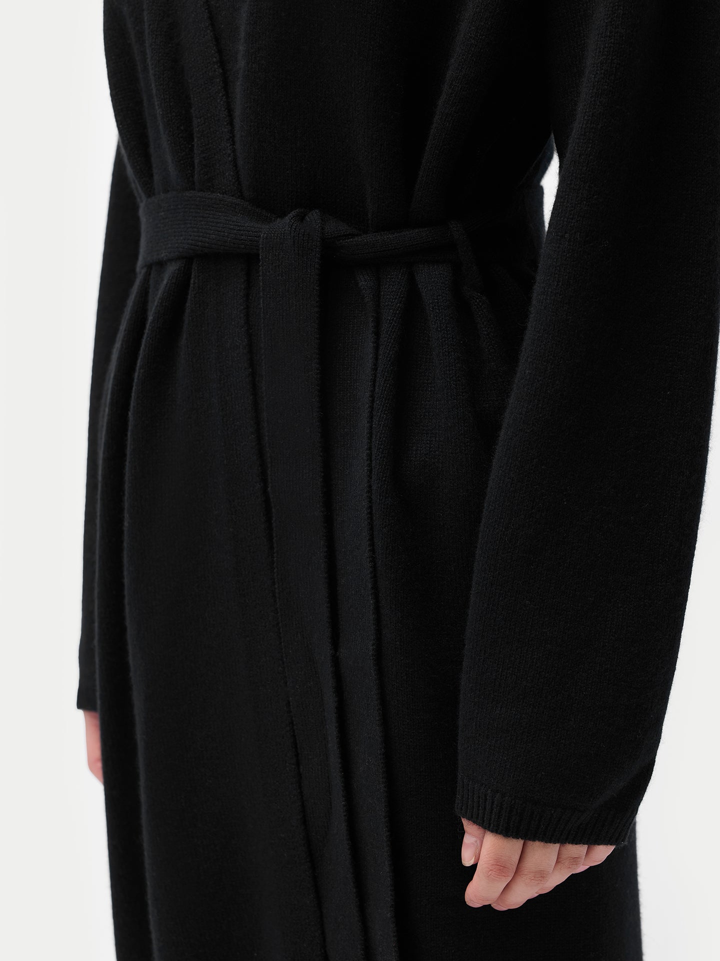 Long Maternity Cashmere Robe