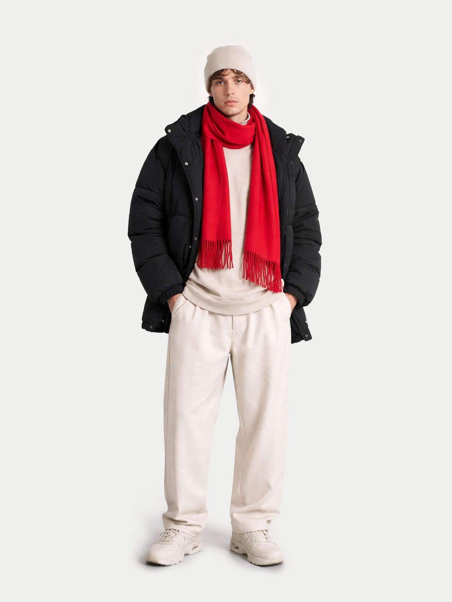 Cashmere Fringed Scarf