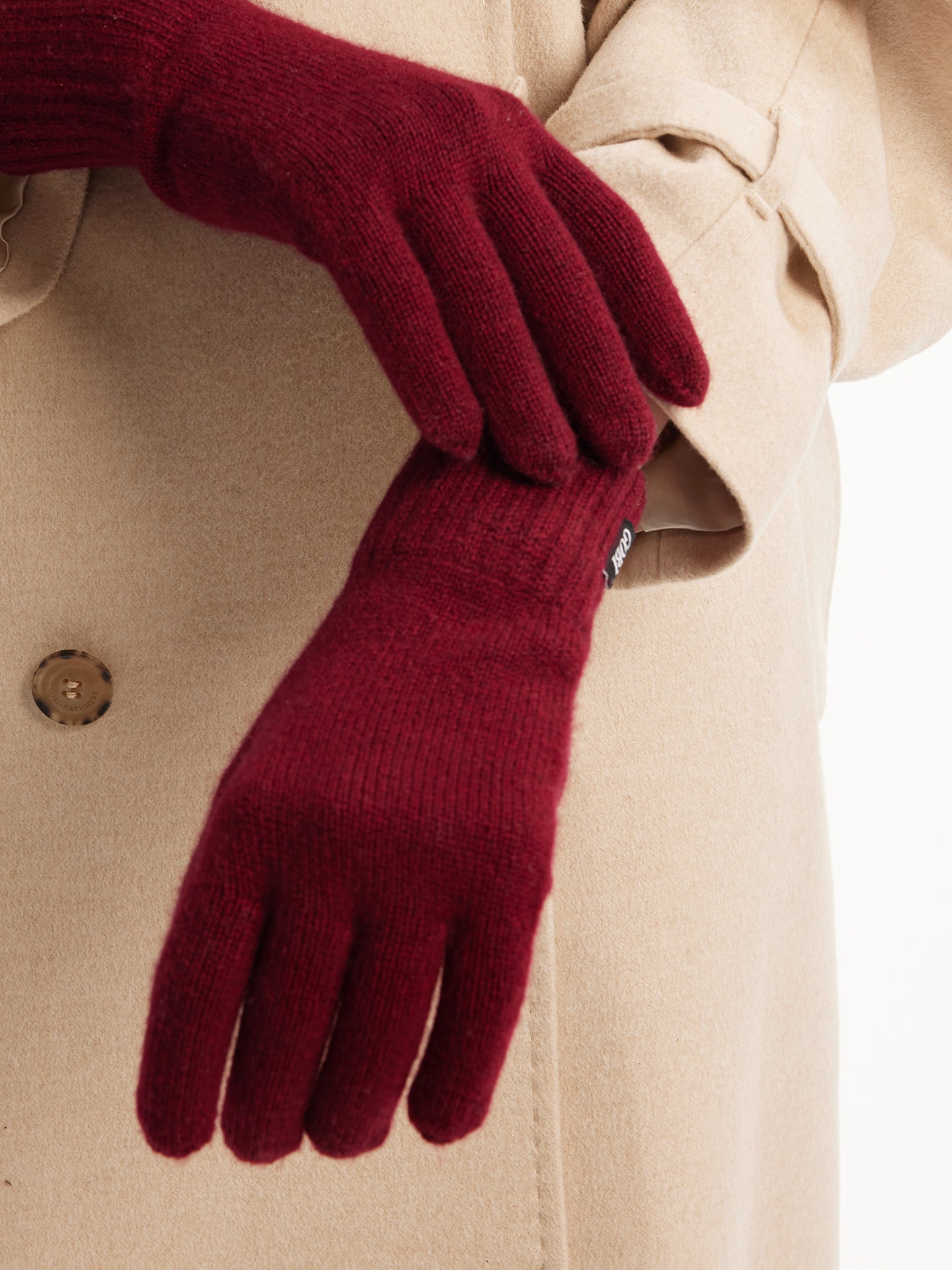 Men's Cashmere Gloves Red Gobi Cashmere Gobi Cashmere Europe GmbH