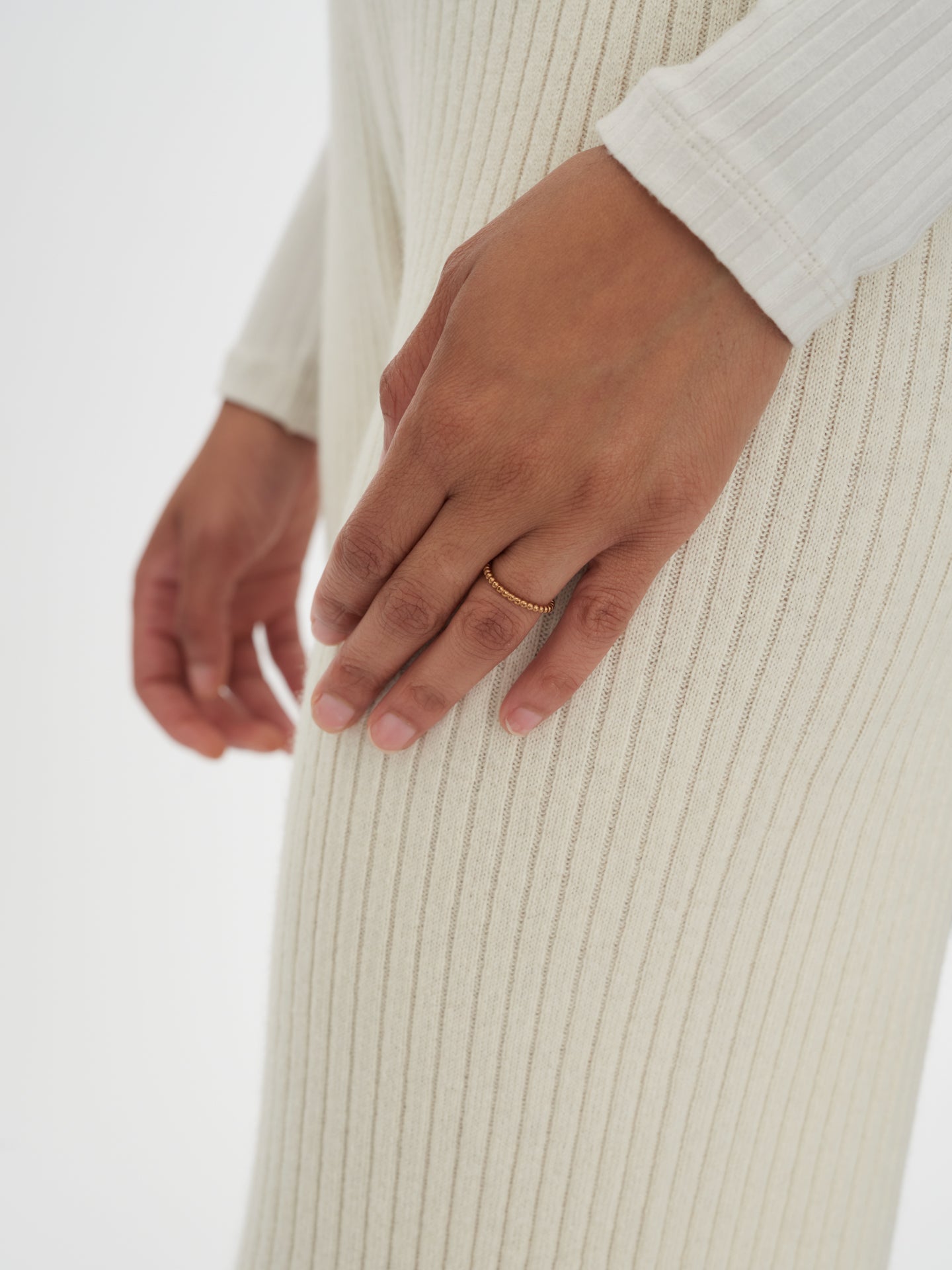 Women's Cashmere Pants White - Gobi Cashmere