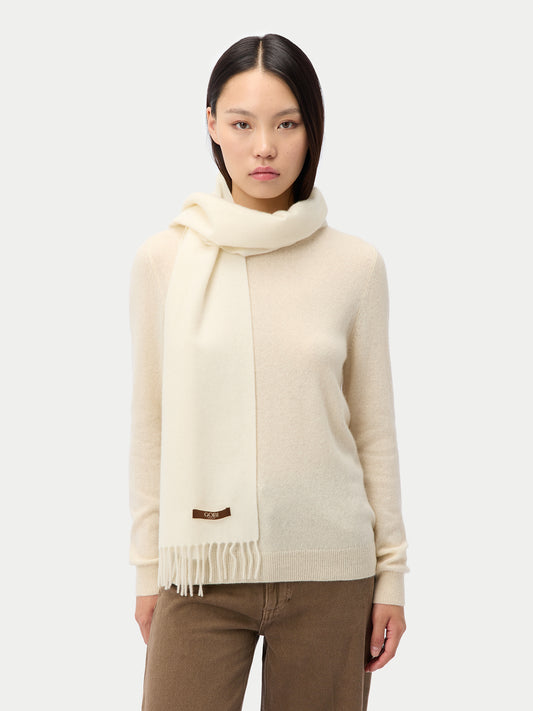 Organic Colour Cashmere Woven Scarf