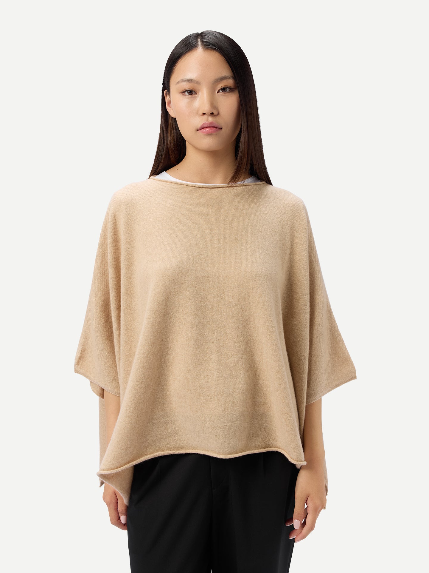 Organic Colour Timeless Knitted Poncho