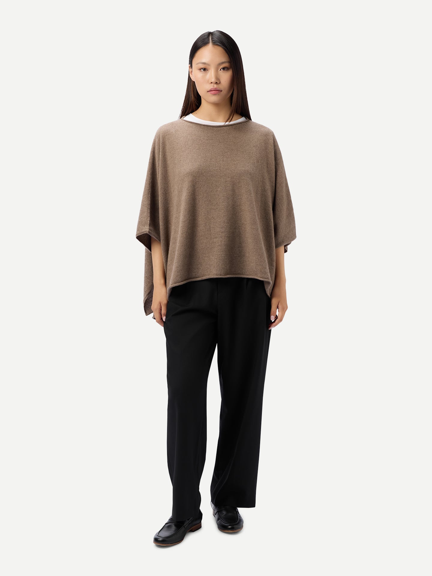 Organic Colour Timeless Knitted Poncho