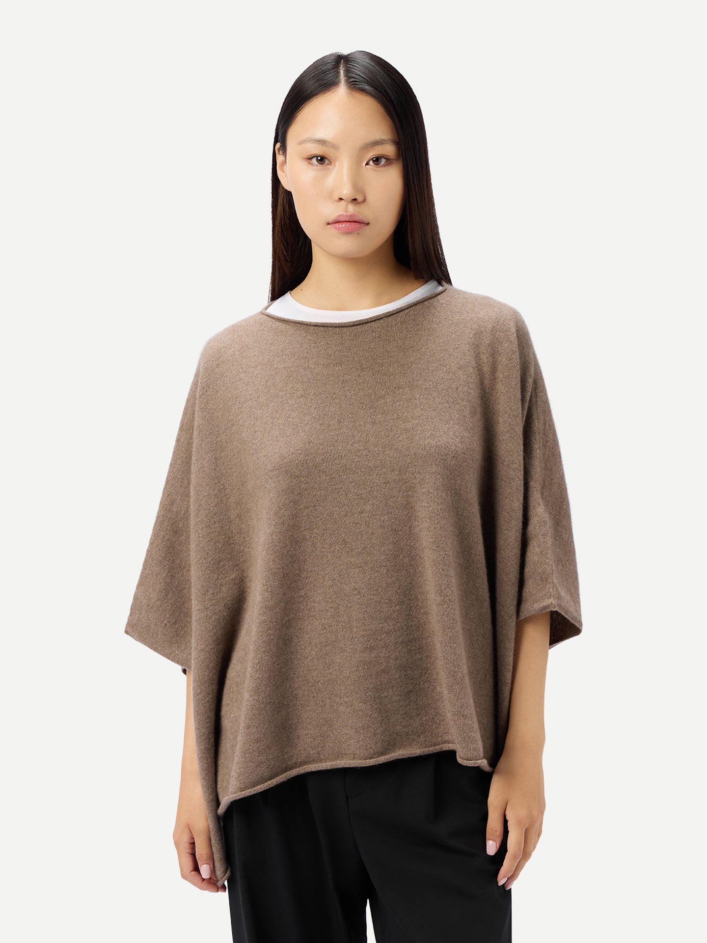 Organic Colour Timeless Knitted Poncho