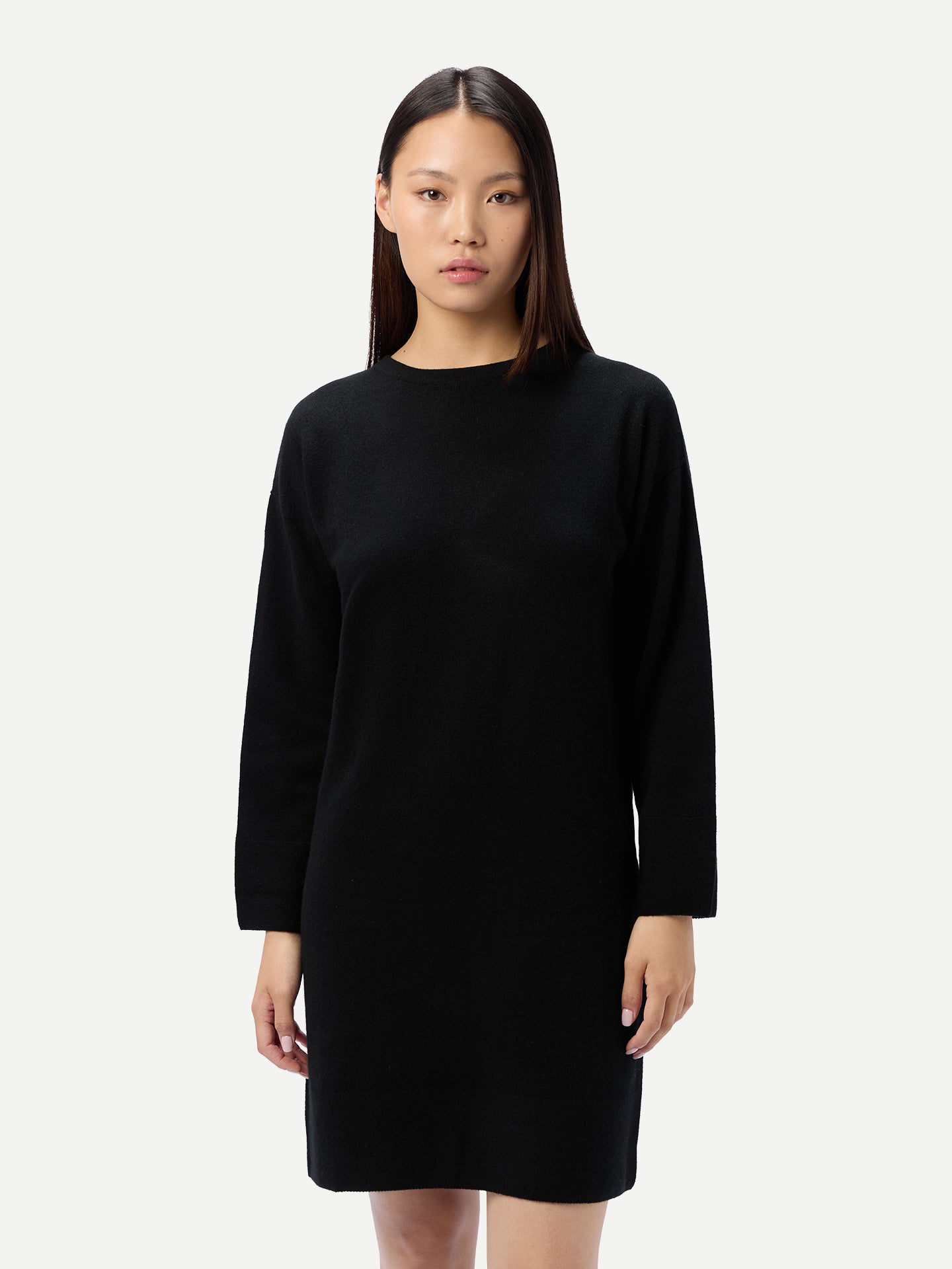 Seamless Crewneck Cashmere Dress