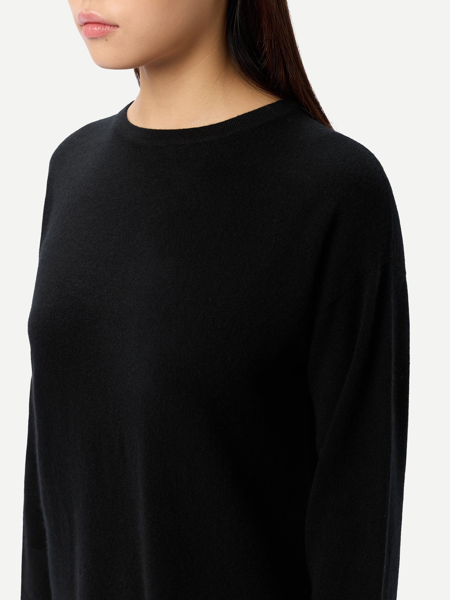 Seamless Crewneck Cashmere Dress