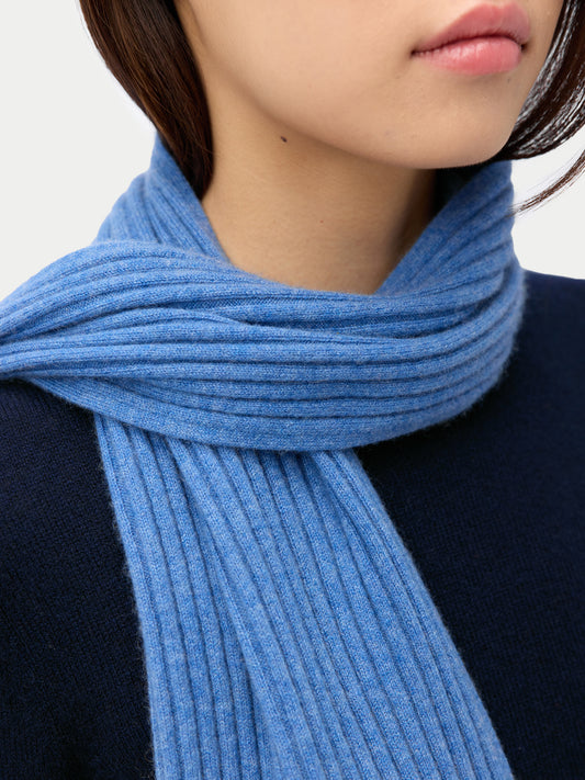 Sciarpa in maglia di cashmere a coste