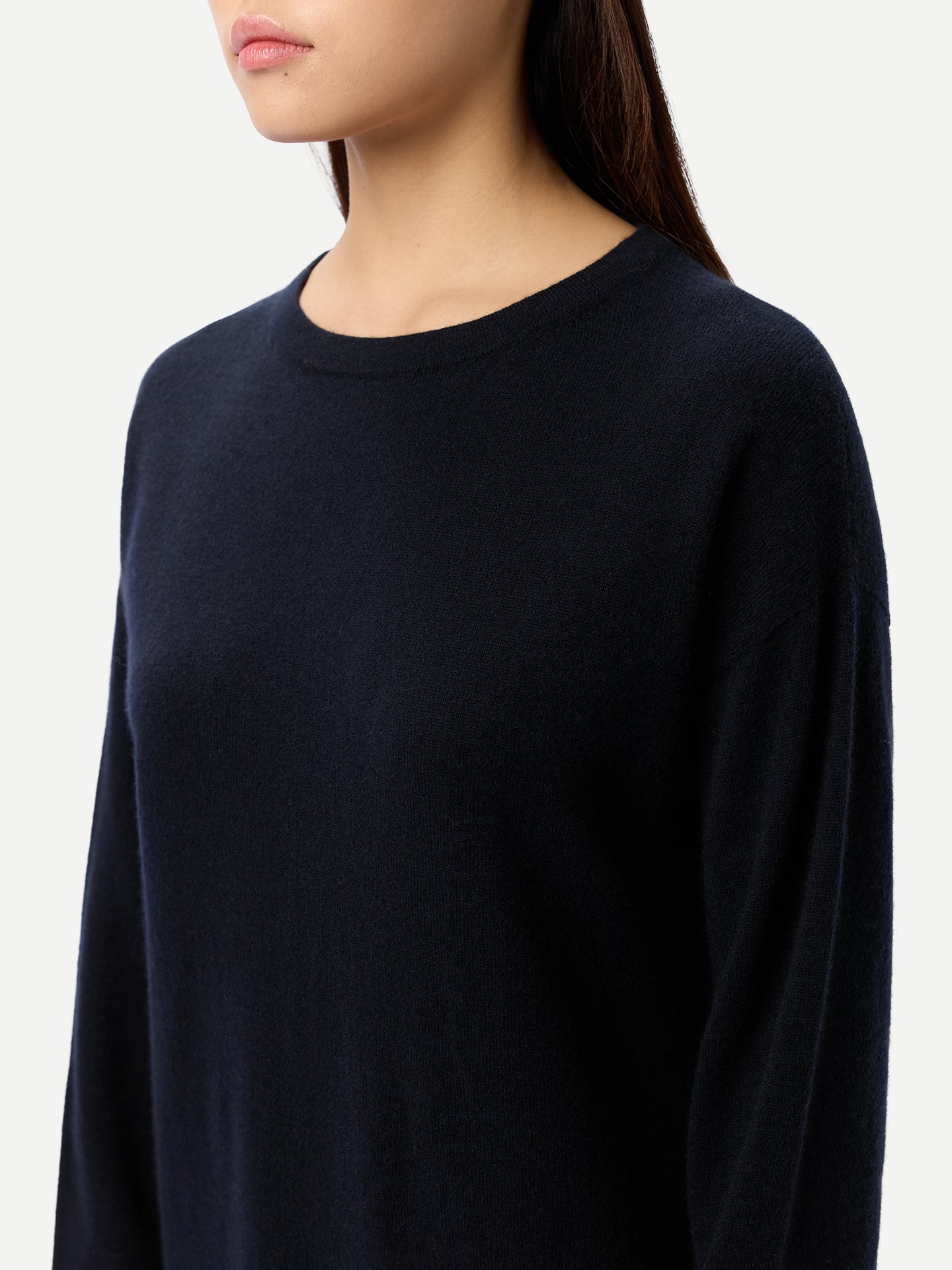 Seamless Crewneck Cashmere Dress
