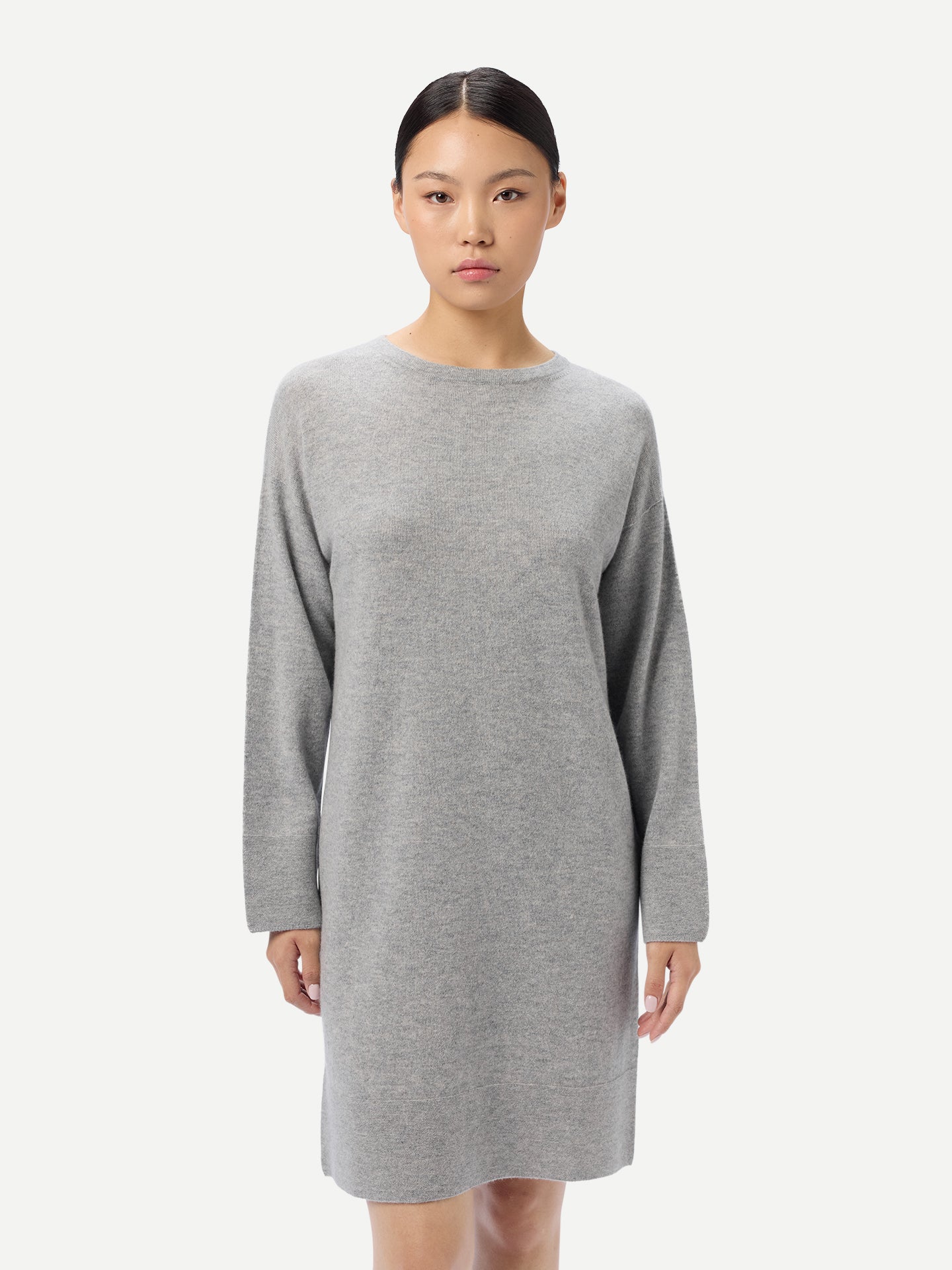 Seamless Crewneck Cashmere Dress