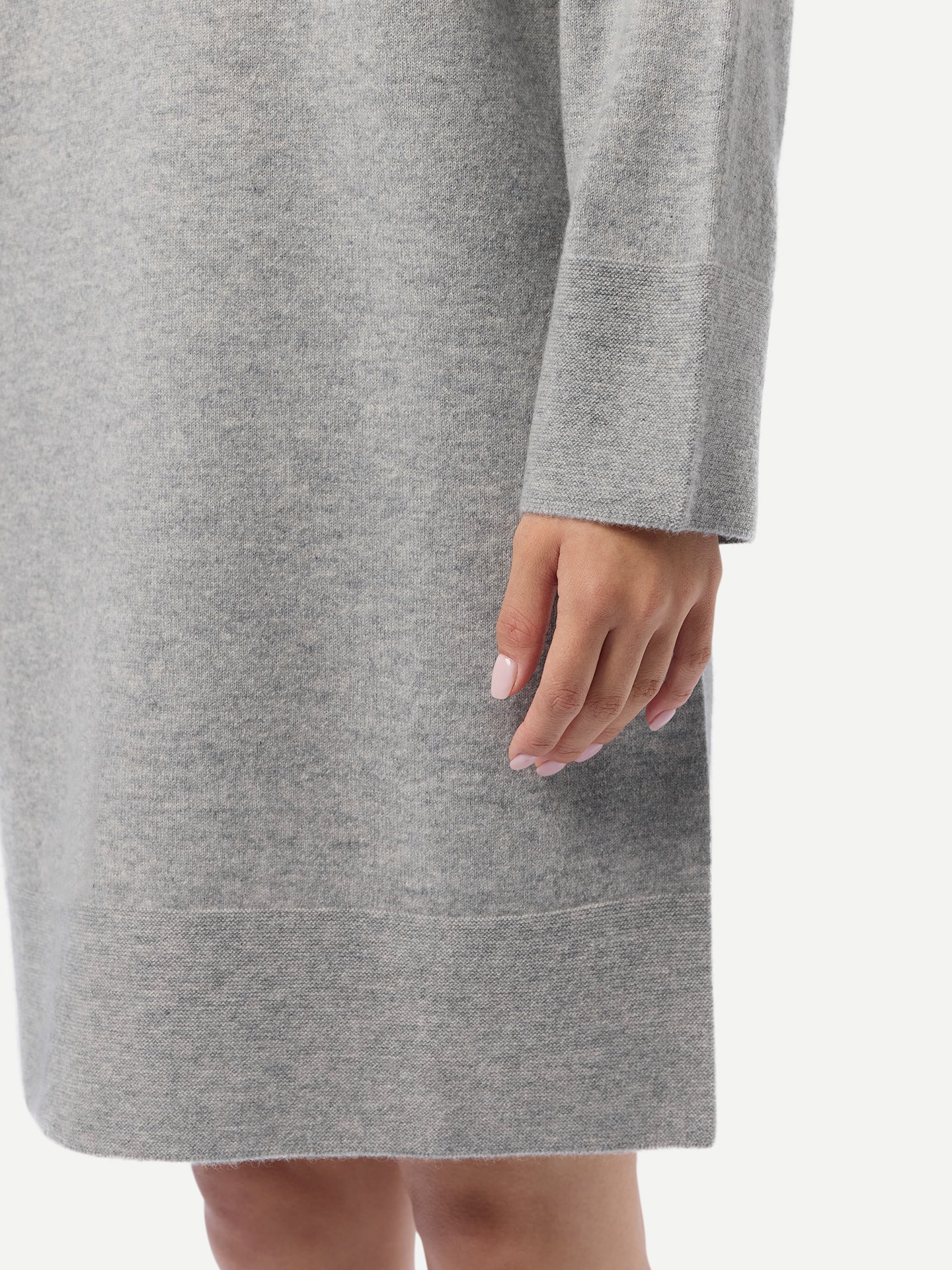 Seamless Crewneck Cashmere Dress