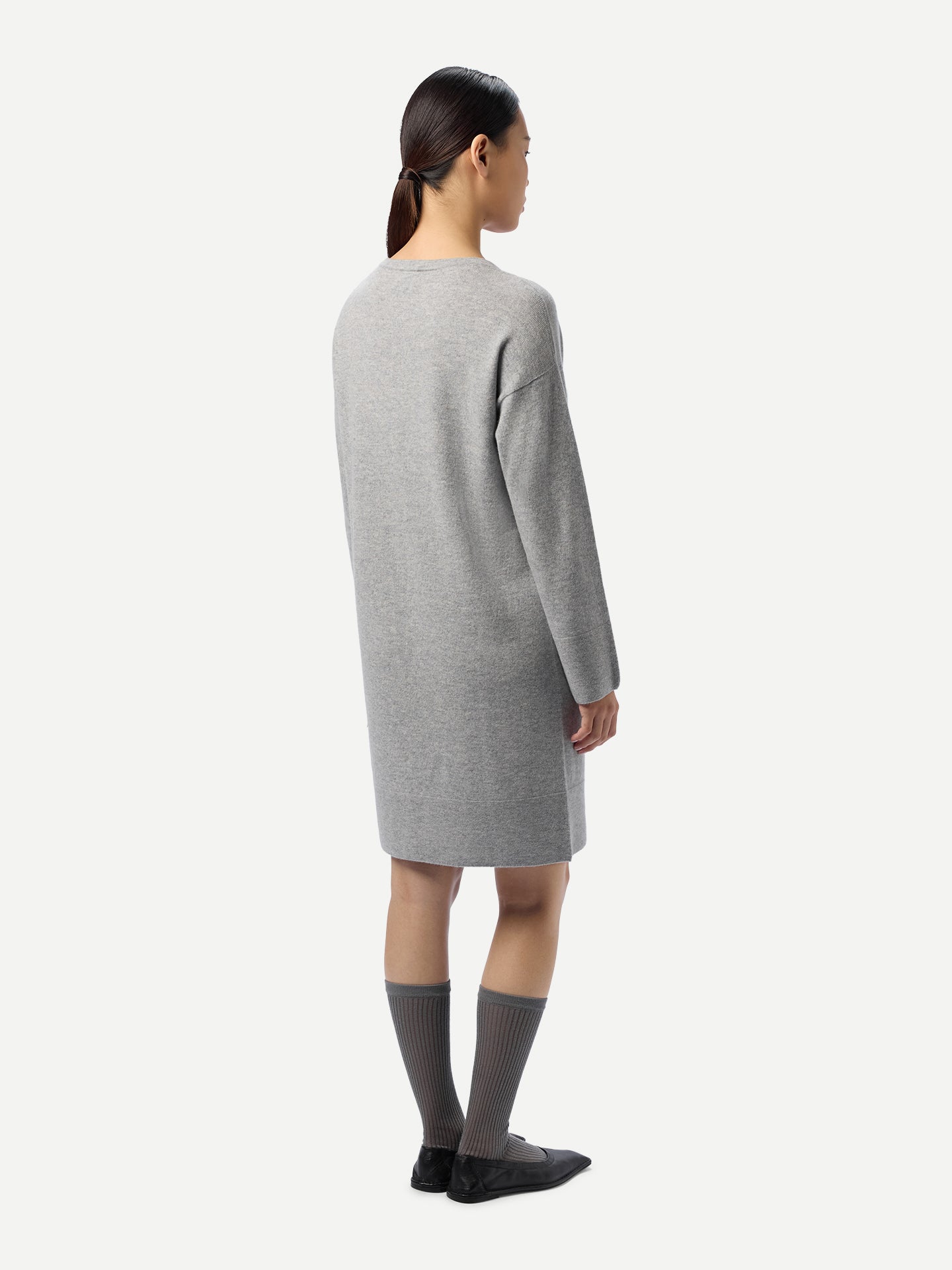 Seamless Crewneck Cashmere Dress