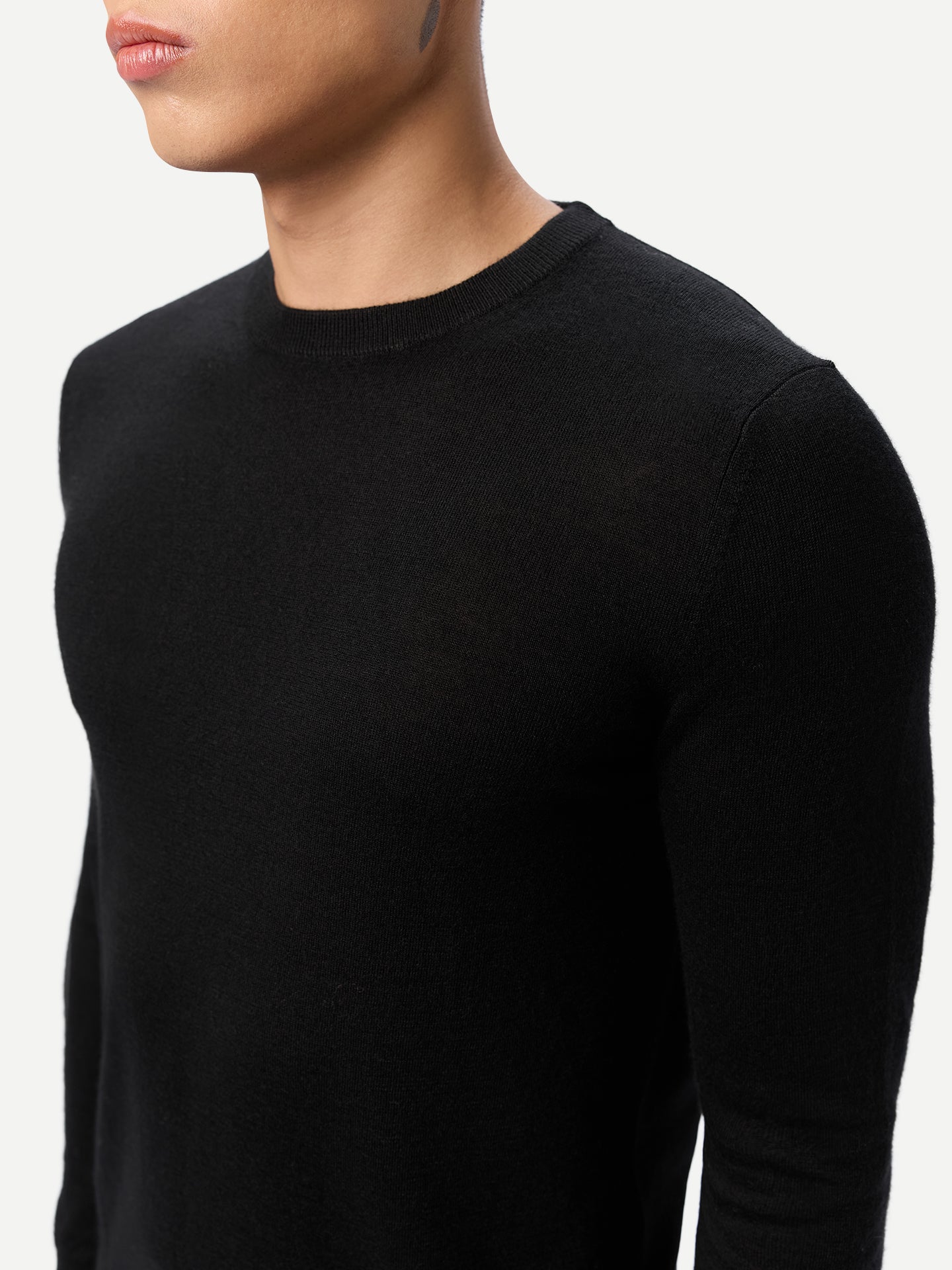 Cashmere Silk C-Neck Sweater