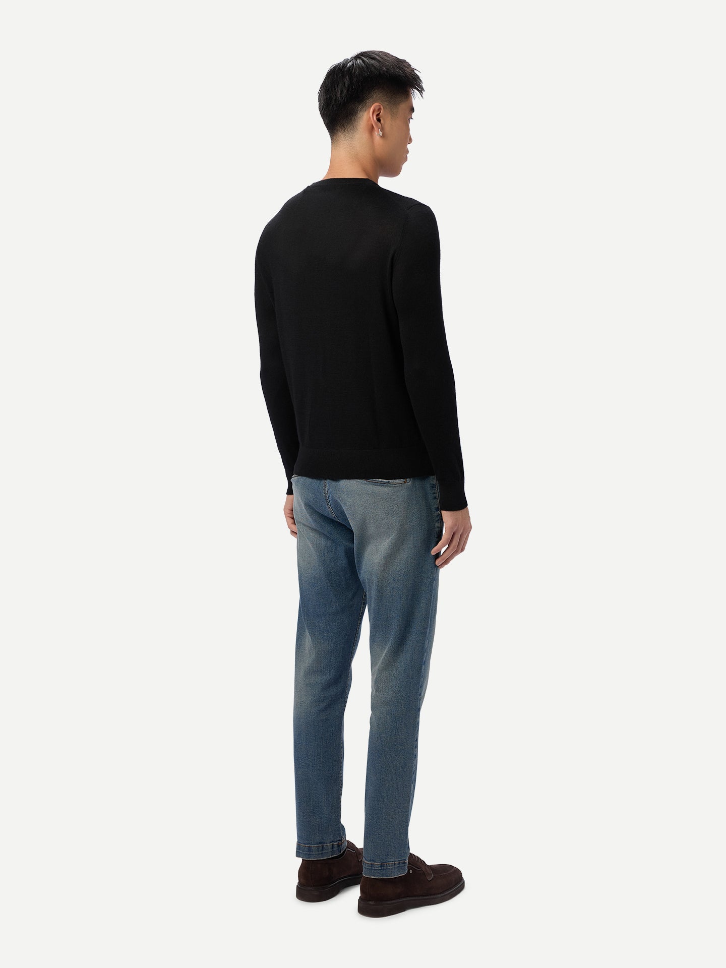 Cashmere Silk C-Neck Sweater