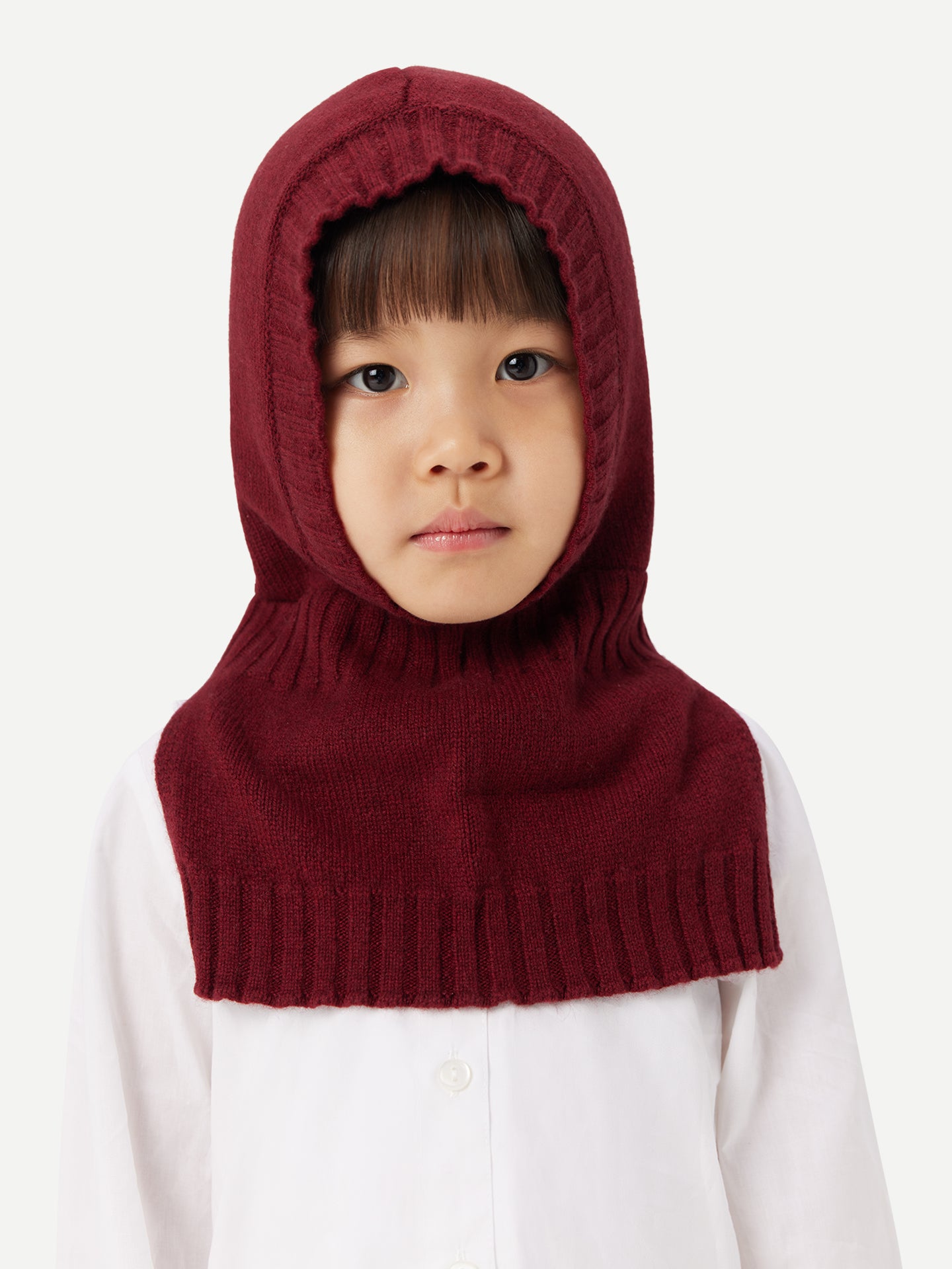 Kids Cashmere Knitted Balaclava Rhododendron - Gobi Cashmere