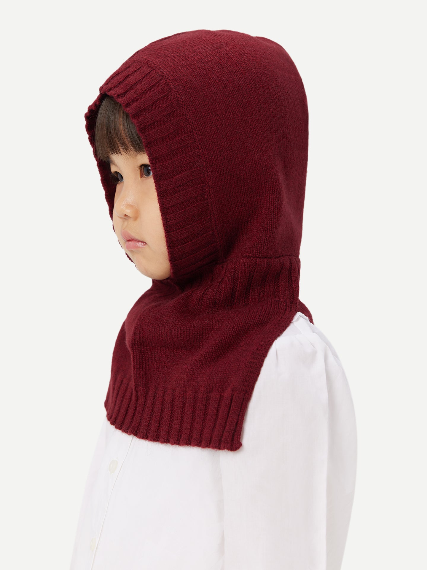 Kids Cashmere Knitted Balaclava Rhododendron - Gobi Cashmere