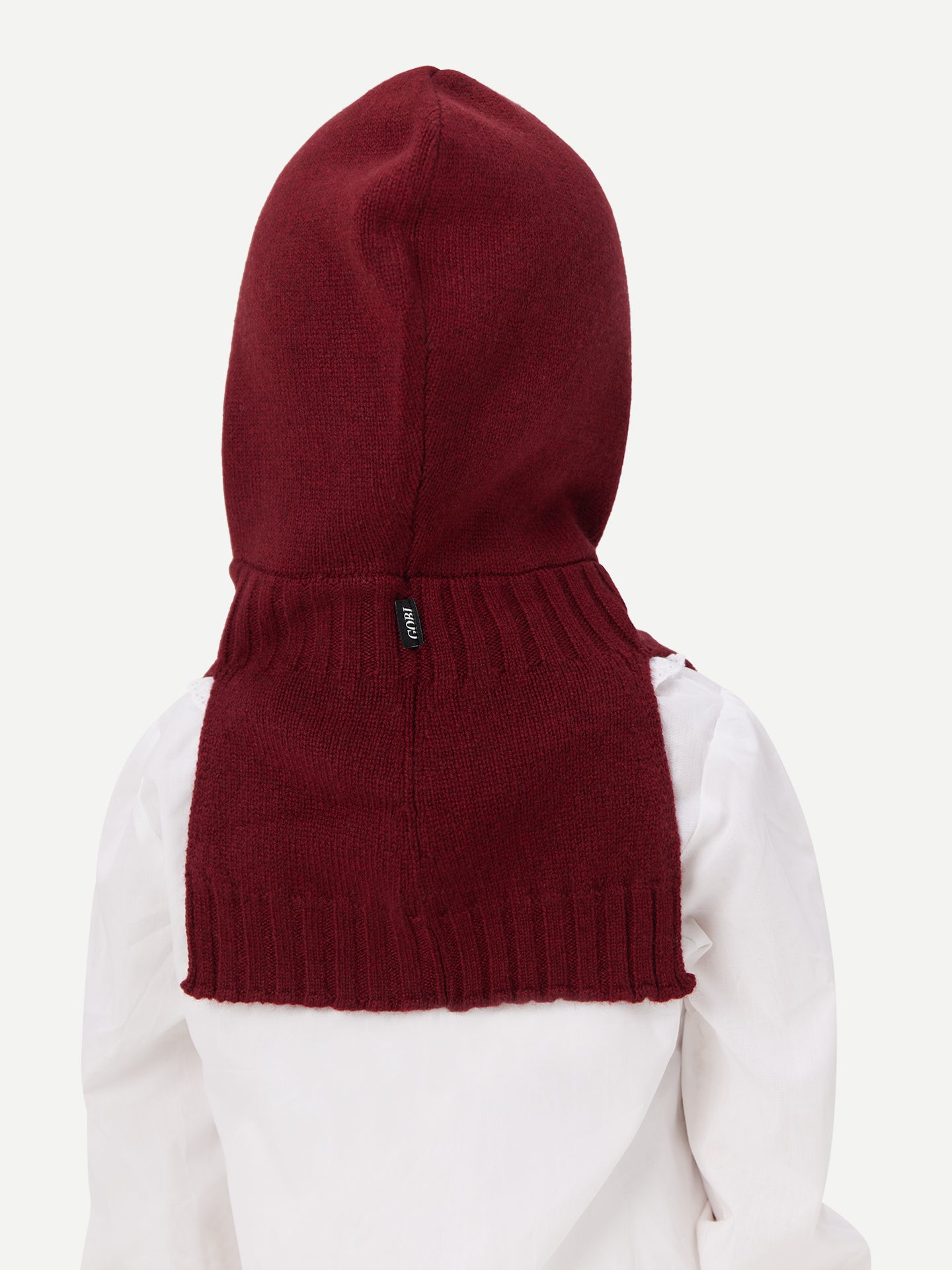 Kids Cashmere Knitted Balaclava Rhododendron - Gobi Cashmere