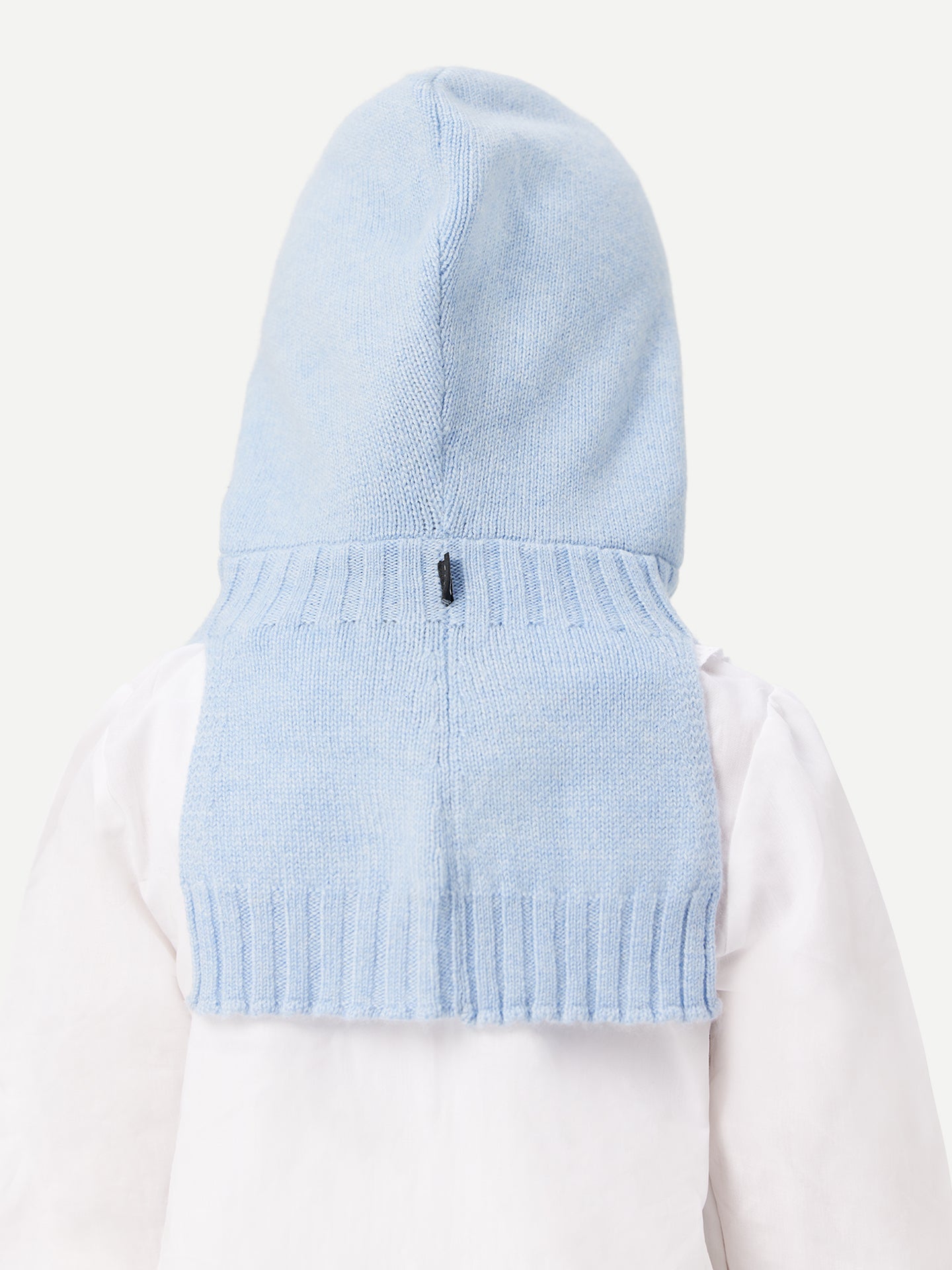 Kids Cashmere Knitted Balaclava Light Blue - Gobi Cashmere