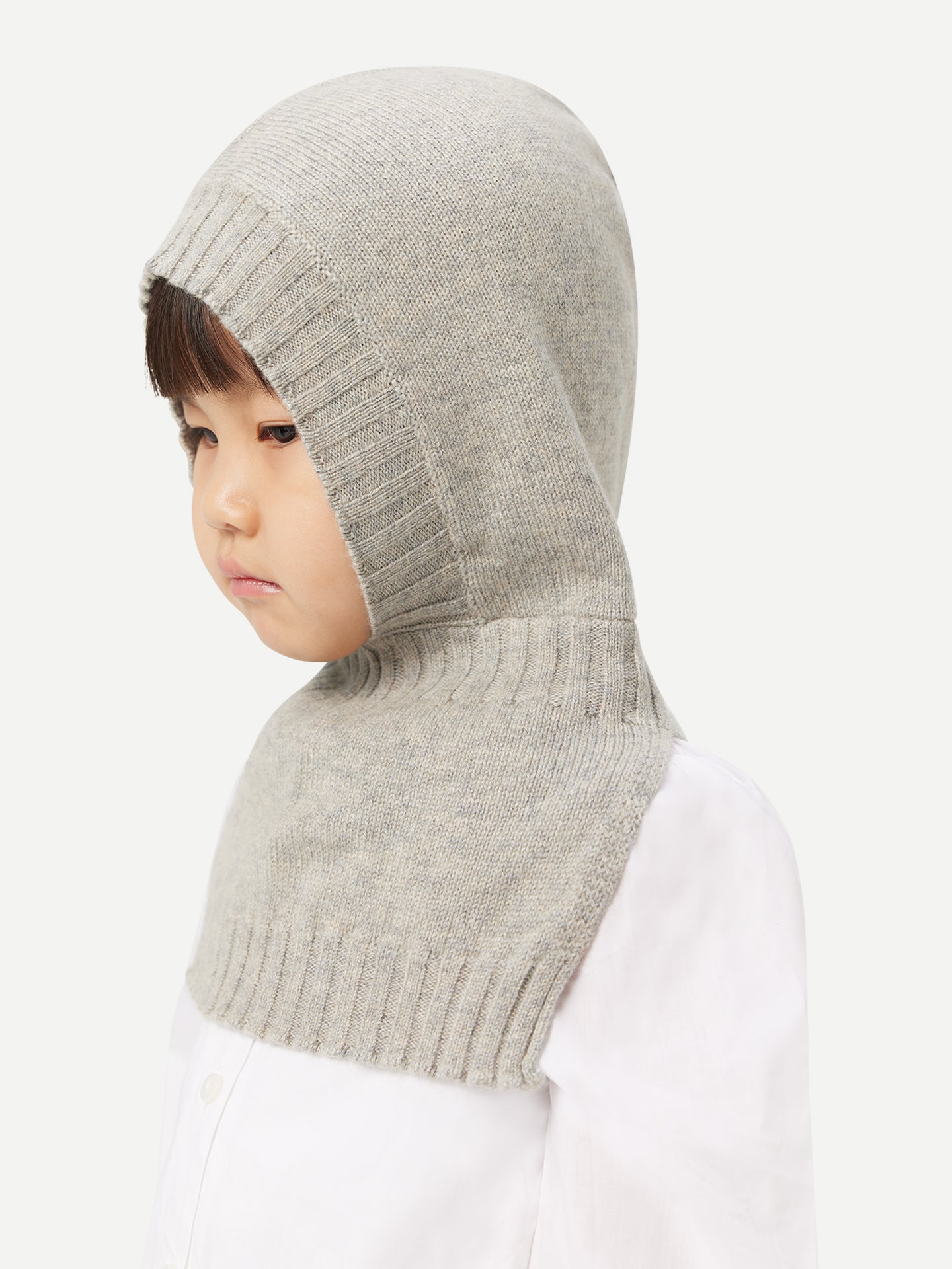 Kids Cashmere Knitted Balaclava Dawn Blue - Gobi Cashmere