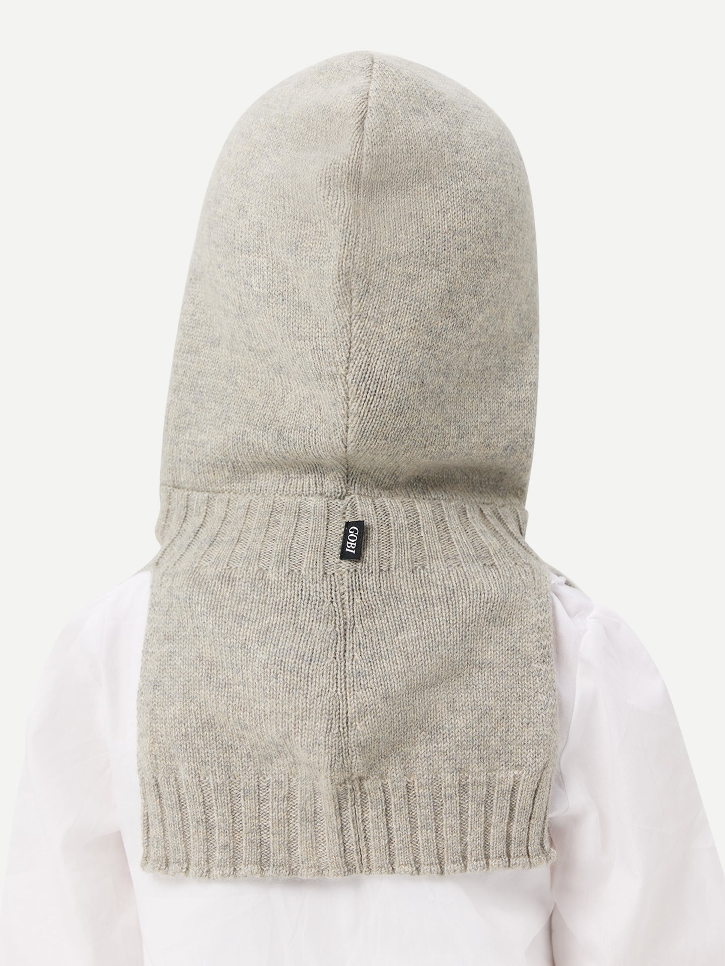 Kids Cashmere Knitted Balaclava Dawn Blue - Gobi Cashmere