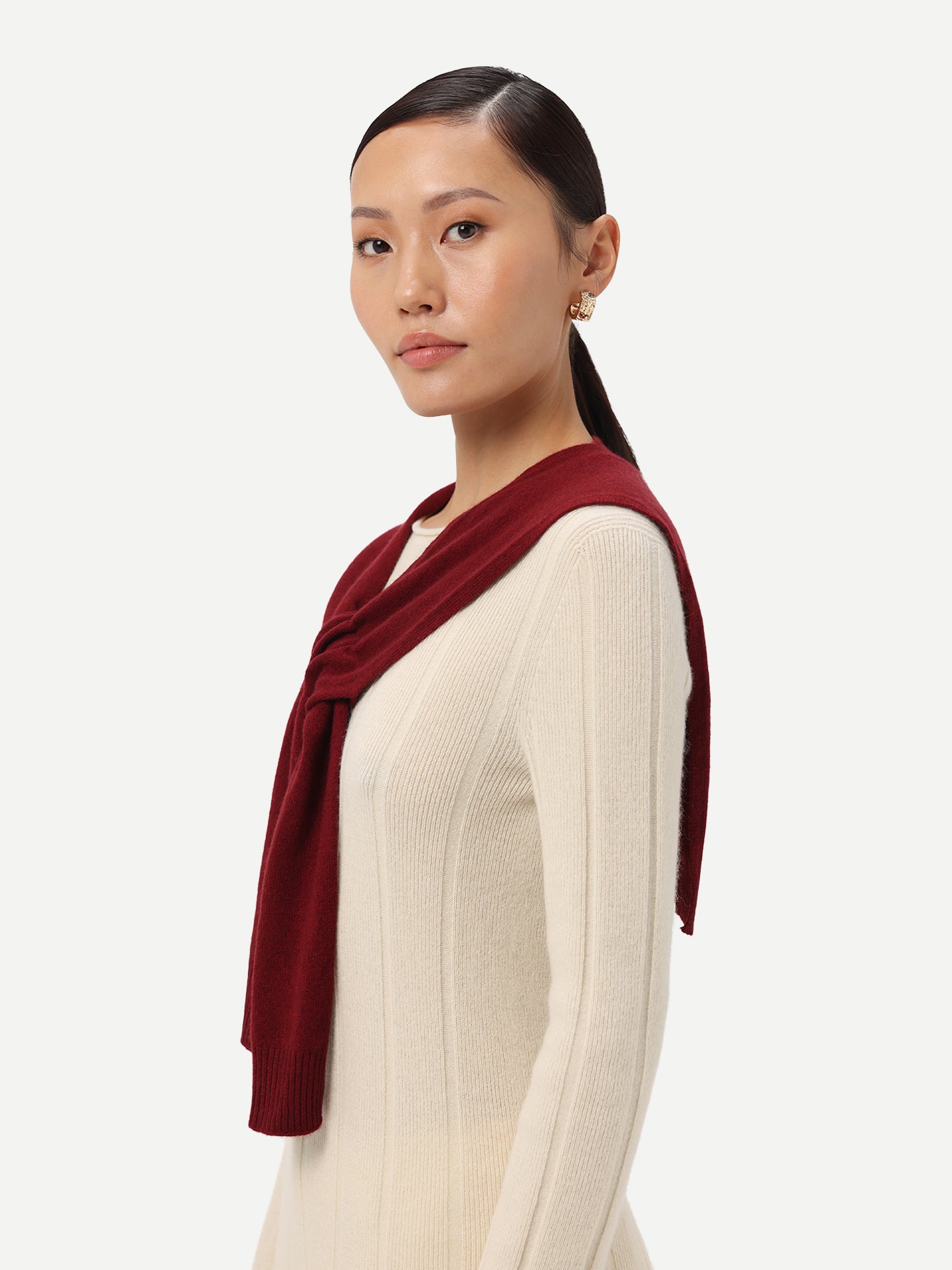 Women's Cashmere Shoulder Wrap Rhododendron - Gobi Cashmere