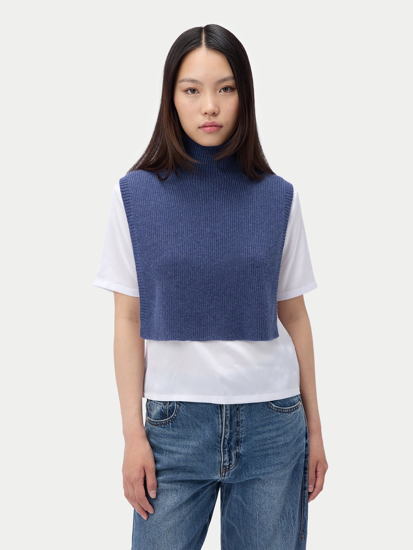 High Neck Cashmere Scarf Shawl