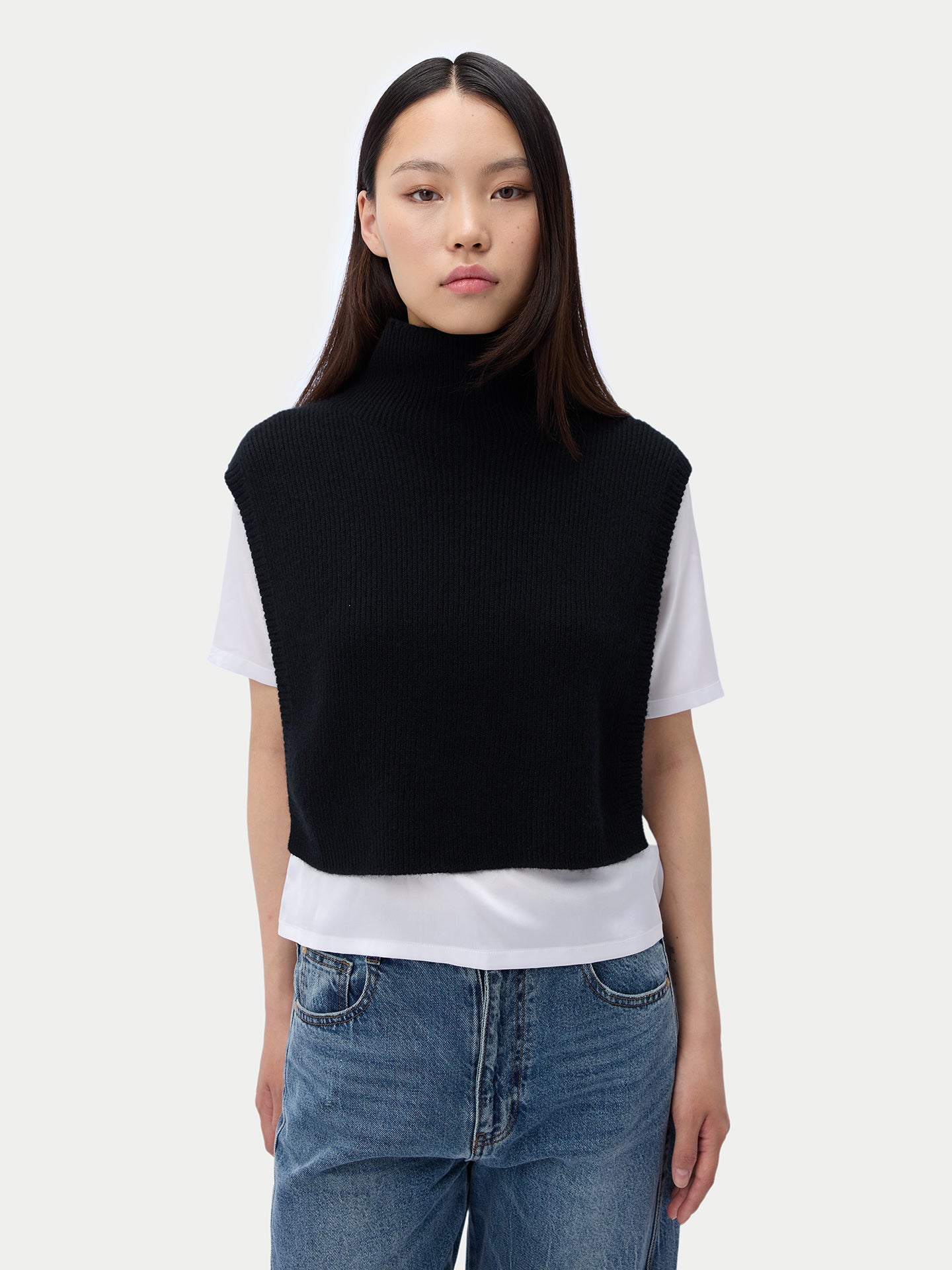 High Neck Cashmere Scarf Shawl