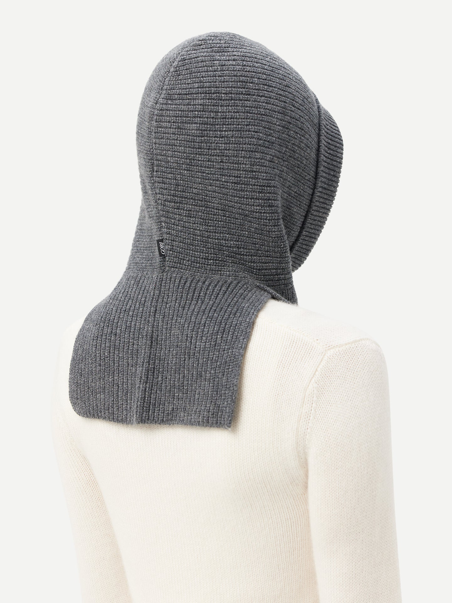 Women's Cashmere Cable-Knit Cashmere Hood Plum Kitten - Gobi Cashmere