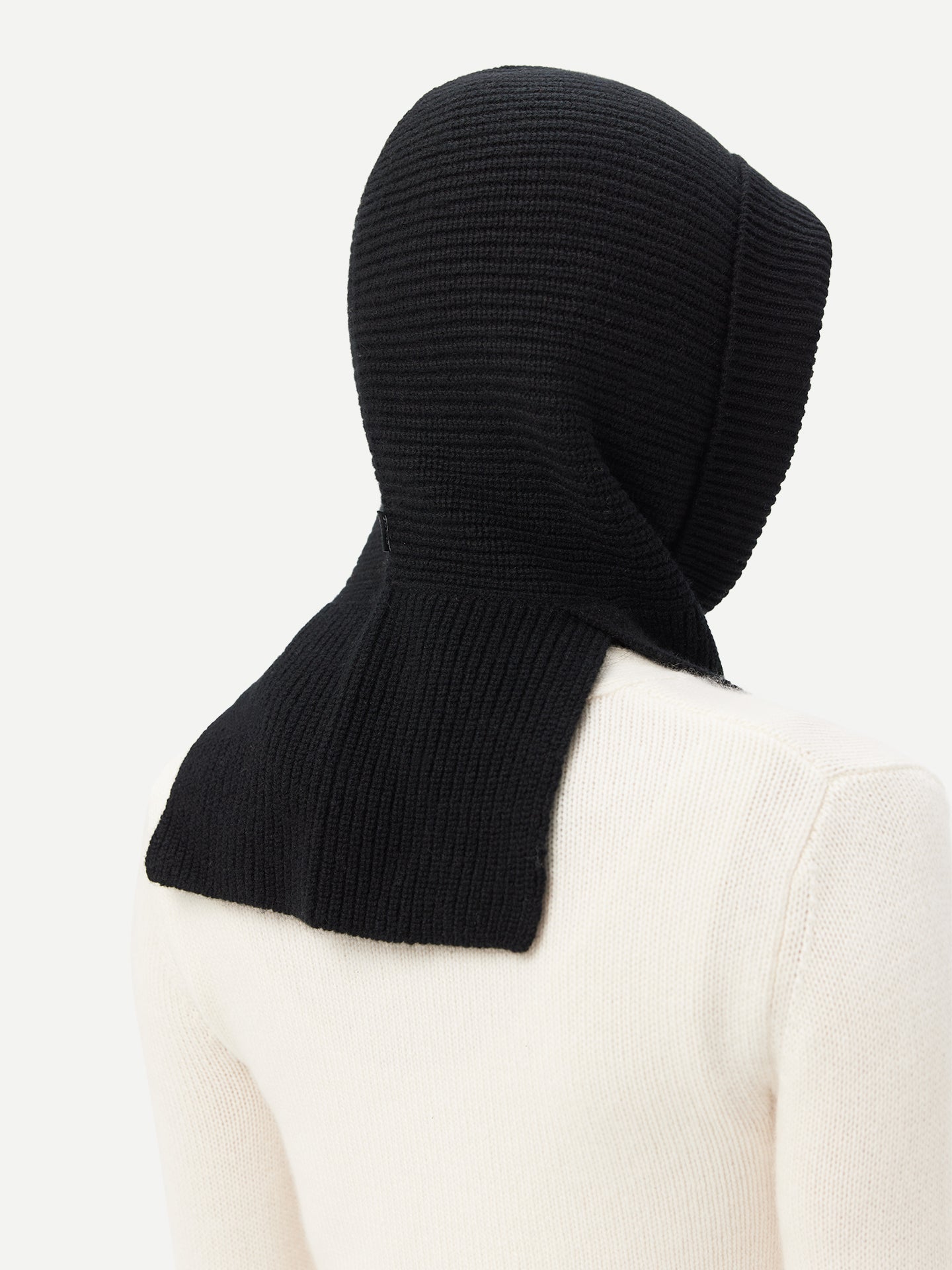 Women's Cashmere Hood Black - Gobi Cashmere