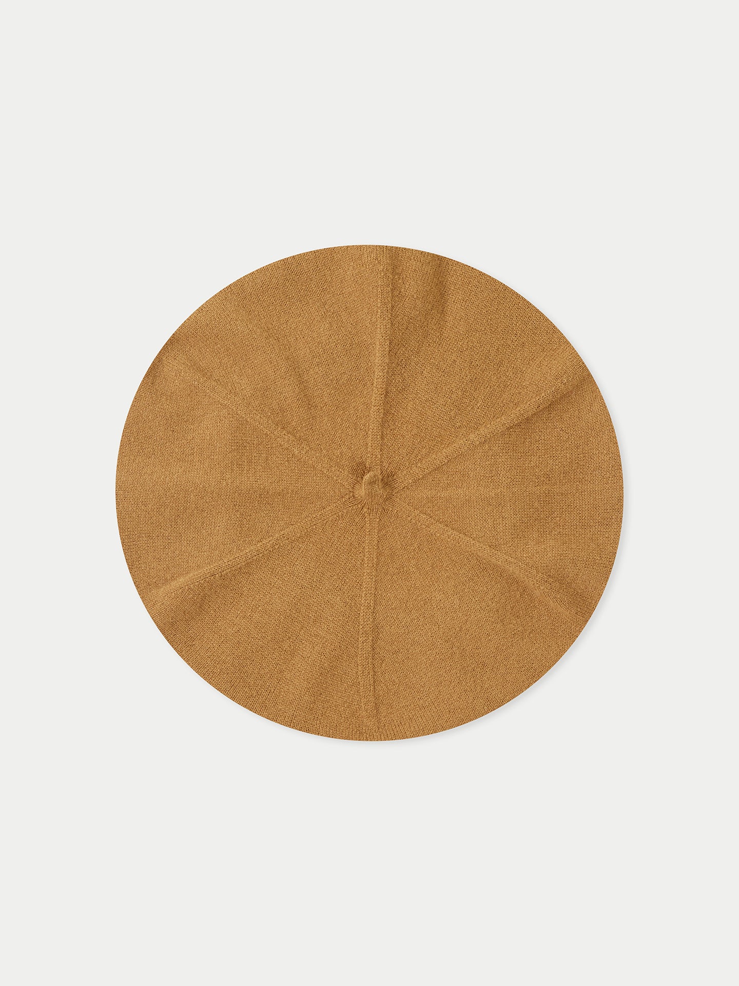 Women's Cashmere Jersey Knit Beret Almond - Gobi Cashmere