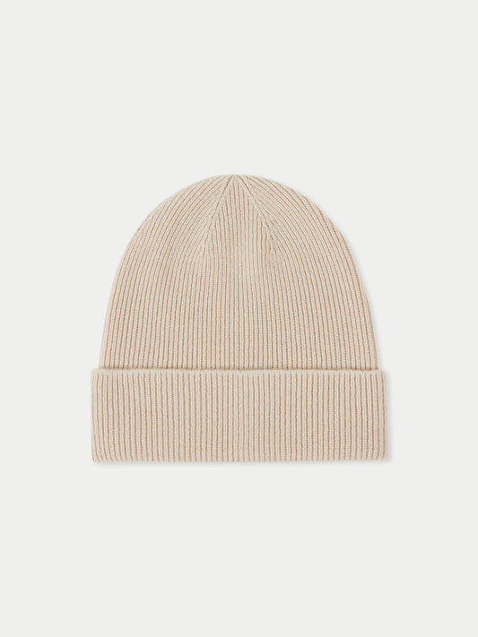 Cashmere Rib Knit Beanie