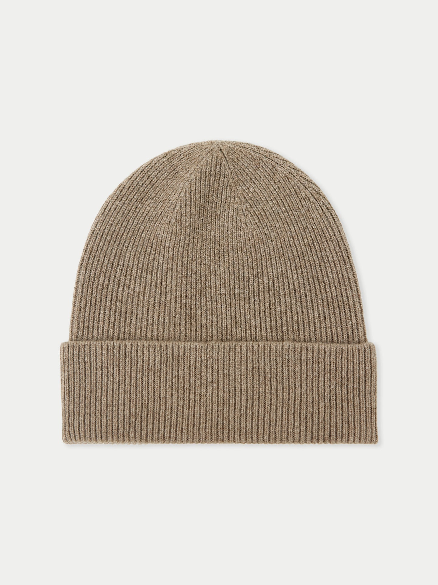 Organic Colour Cashmere Rib Knit Beanie