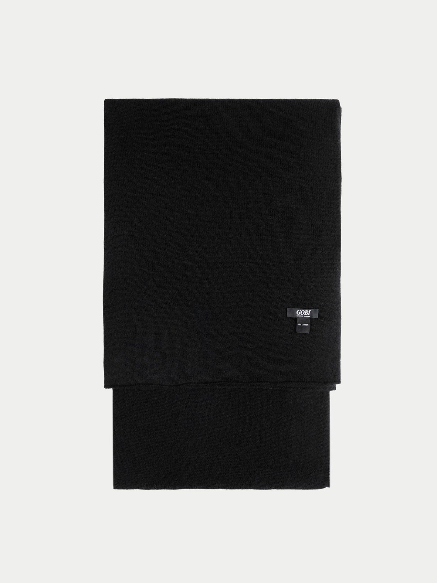 Lightweight Cashmere Shawl Black - Gobi Cashmere