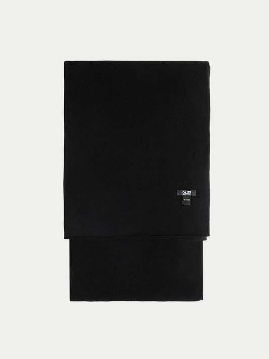 Lightweight Cashmere Shawl Black - Gobi Cashmere