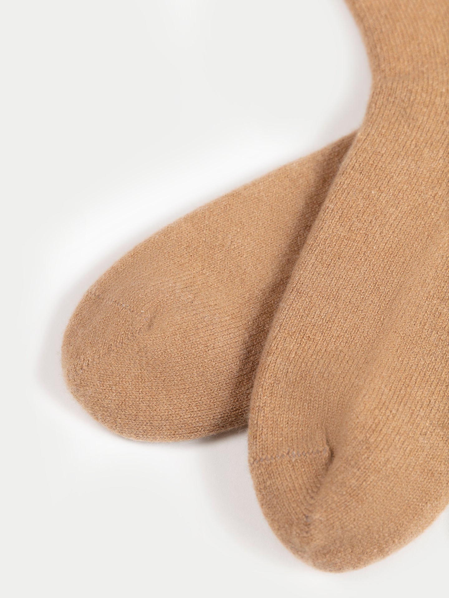 Unisex Cashmere Rib Knit Bed Socks Sheepskin - Gobi Cashmere