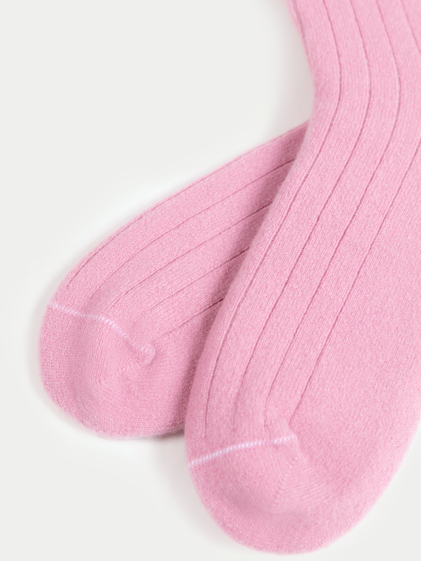 Unisex Cashmere Trim Knit Bed Socks Orchid Smoke - Gobi Cashmere